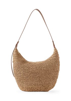 SOL and MER Crochet Crossbody Hobo Bag