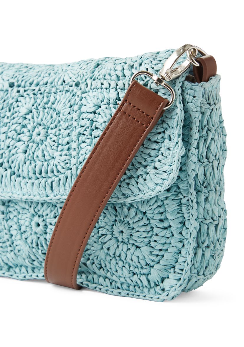 SOL and MER Crochet Square Shoulder Bag | Belk