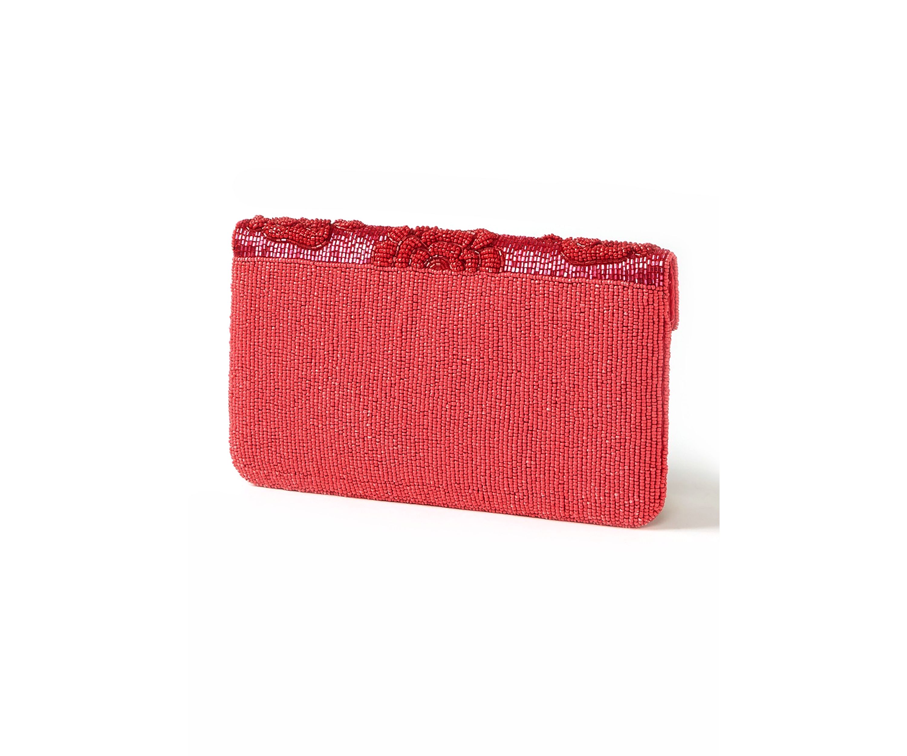 Beaded Clutch with Crossbody Strap
