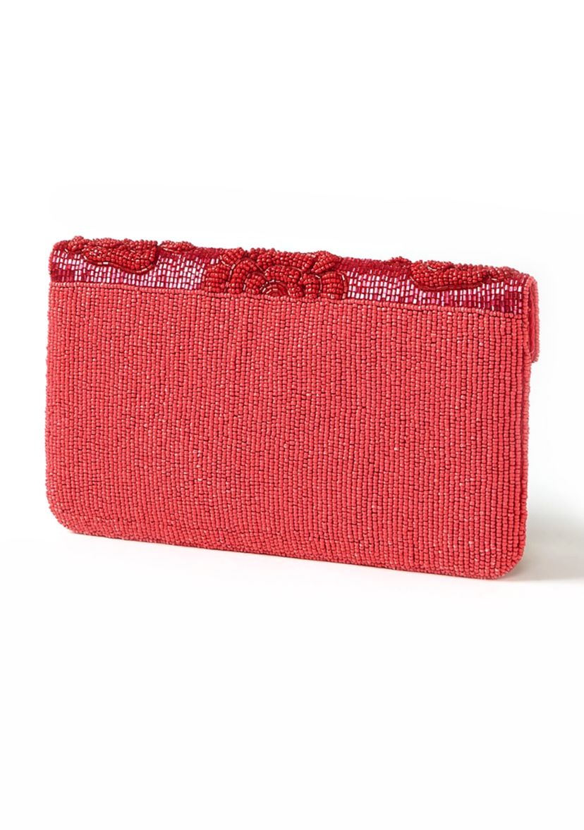 Beaded Clutch with Crossbody Strap