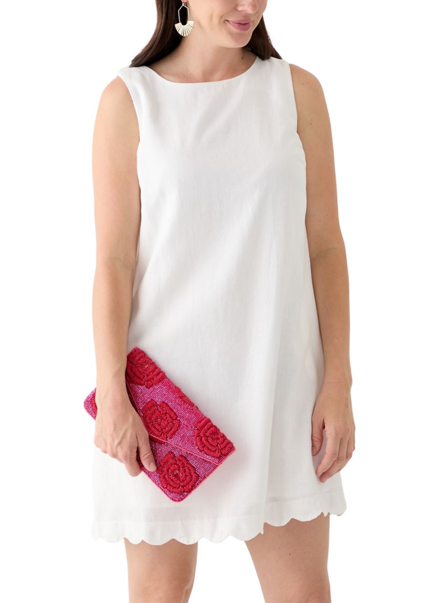 Beaded Clutch with Crossbody Strap