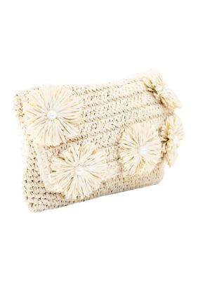 Flower Straw Clutch