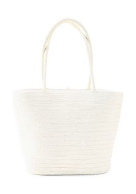 Scatter Flower Straw Tote