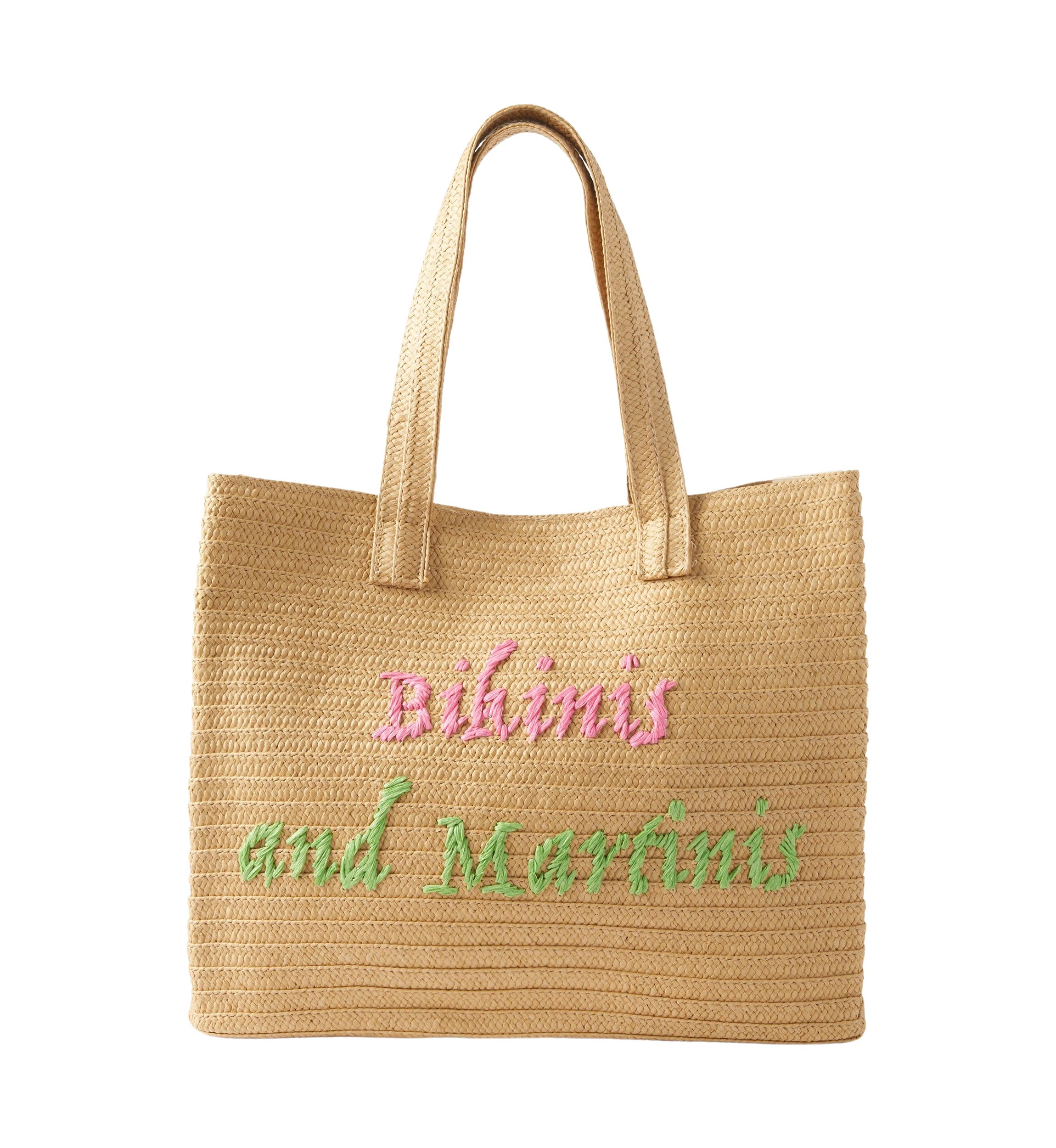 Braided Straw Tote 