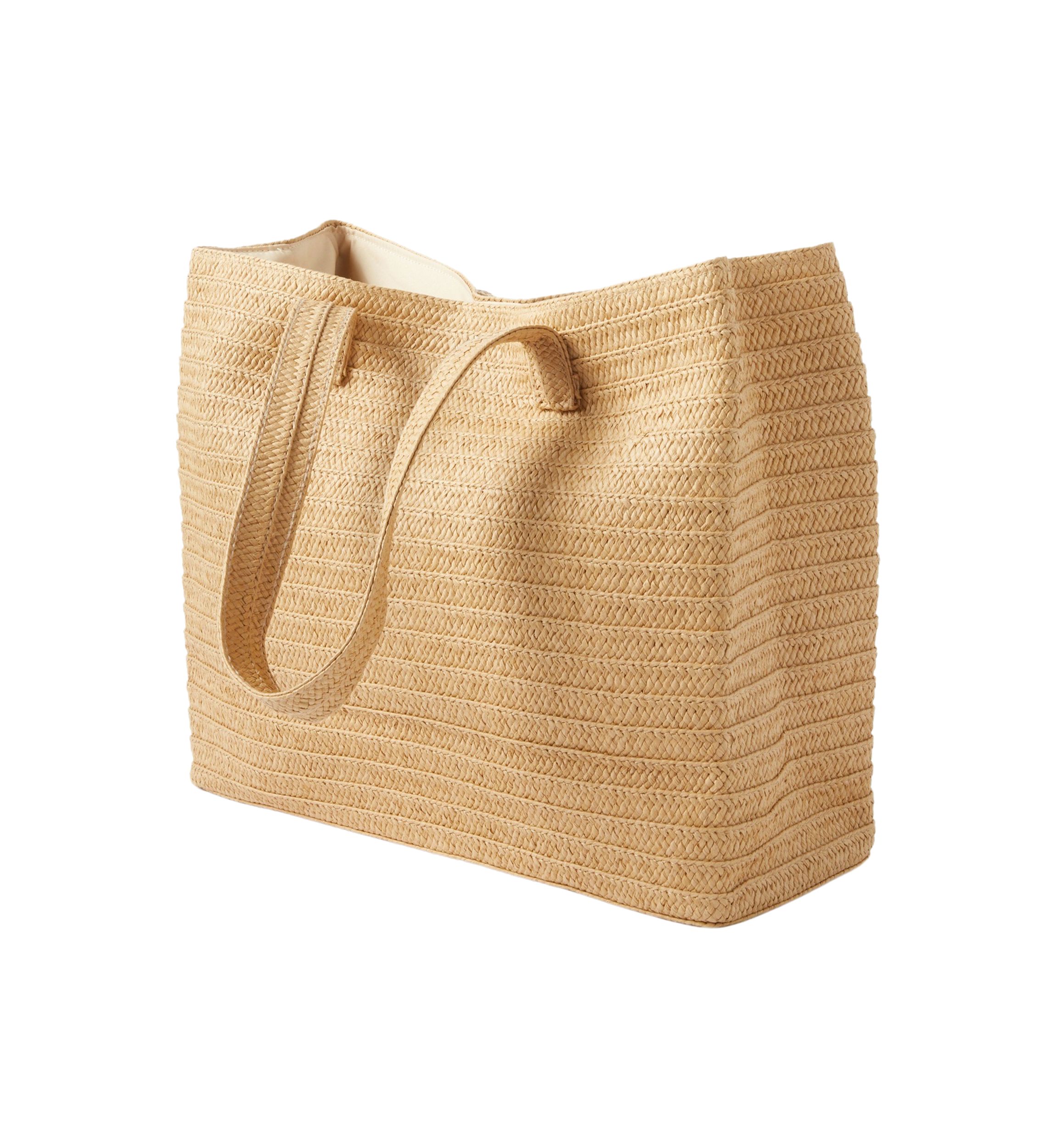Braided Straw Tote 