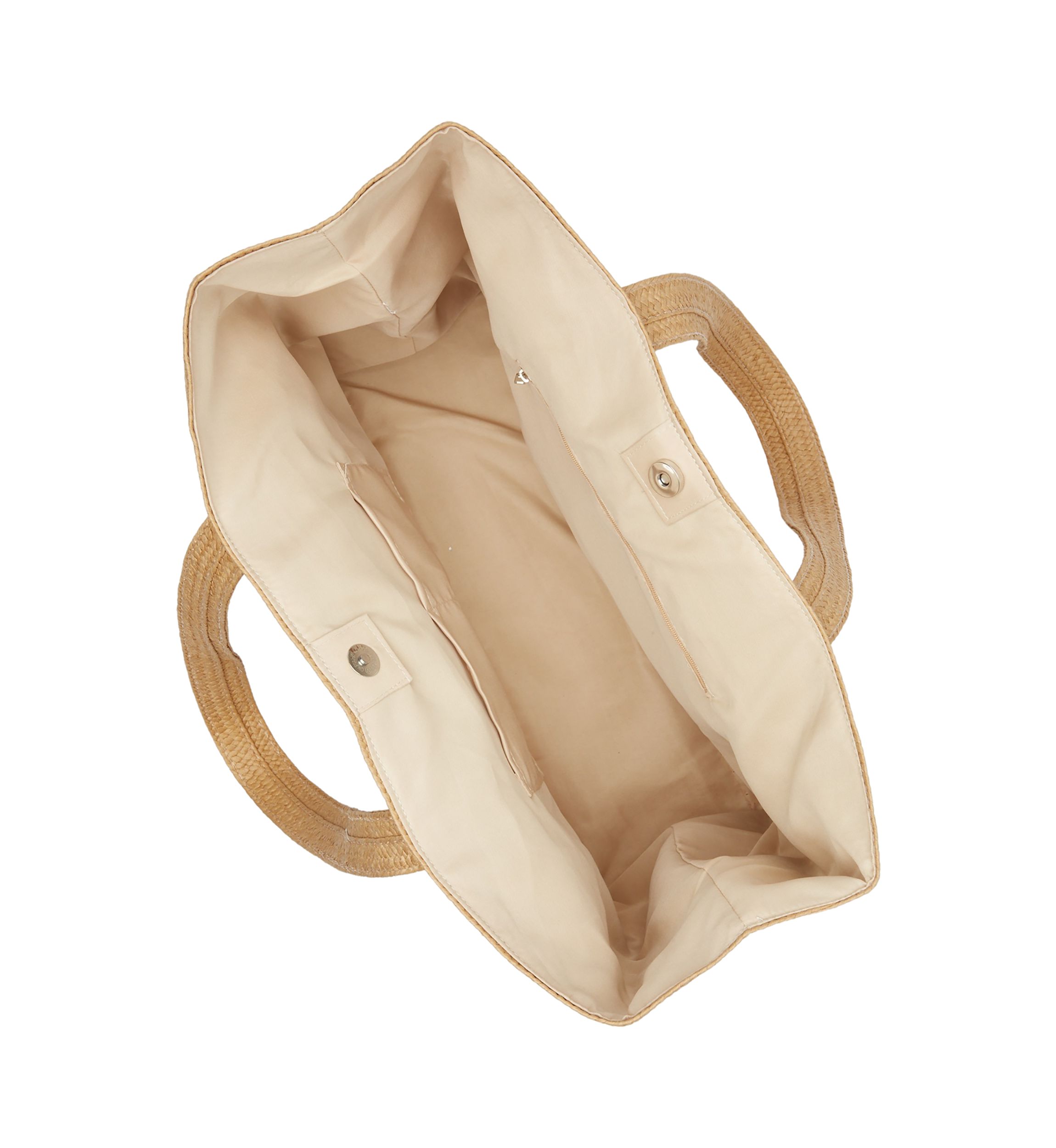 Braided Straw Tote 
