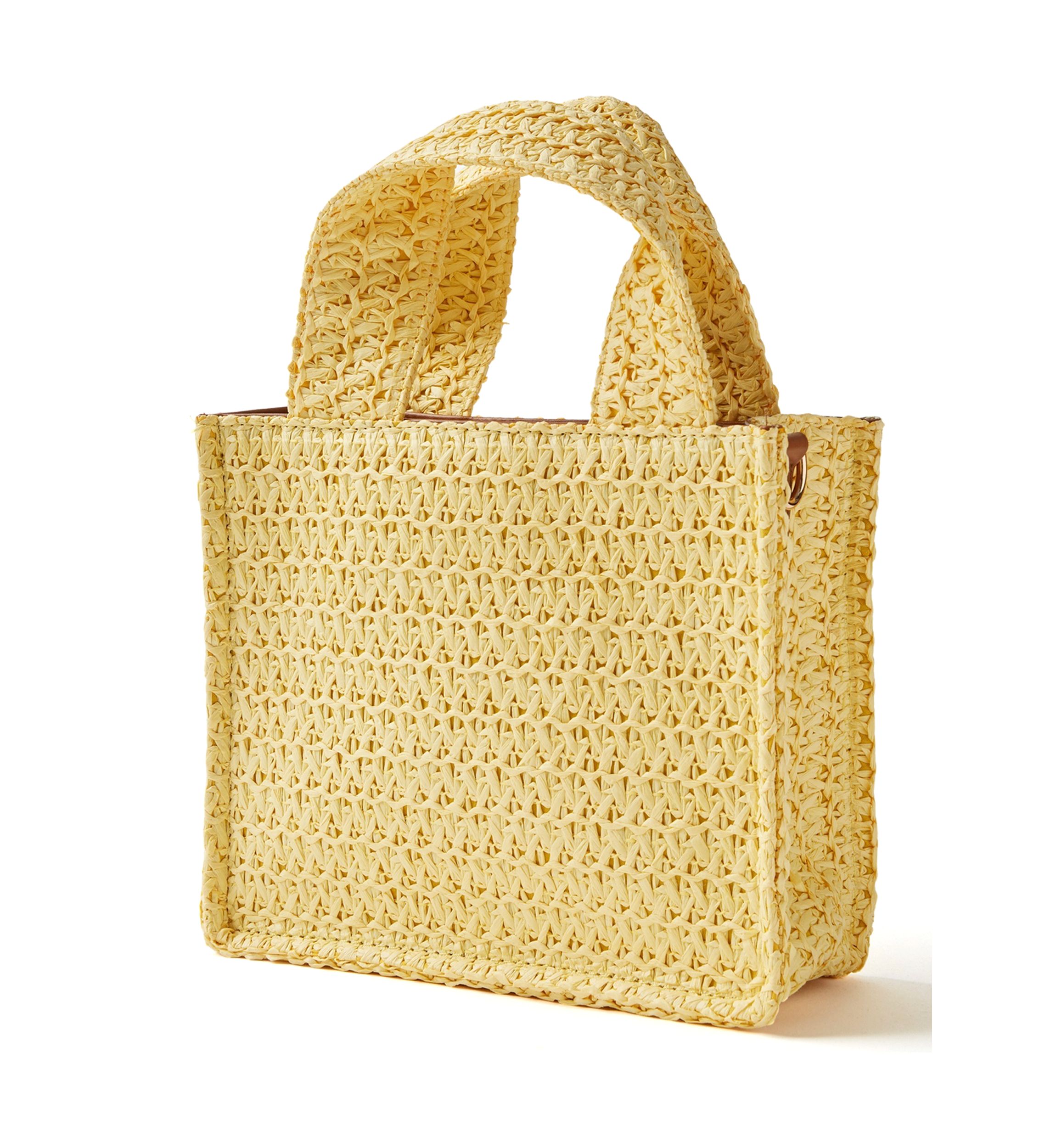 Straw Mini Tote Bag