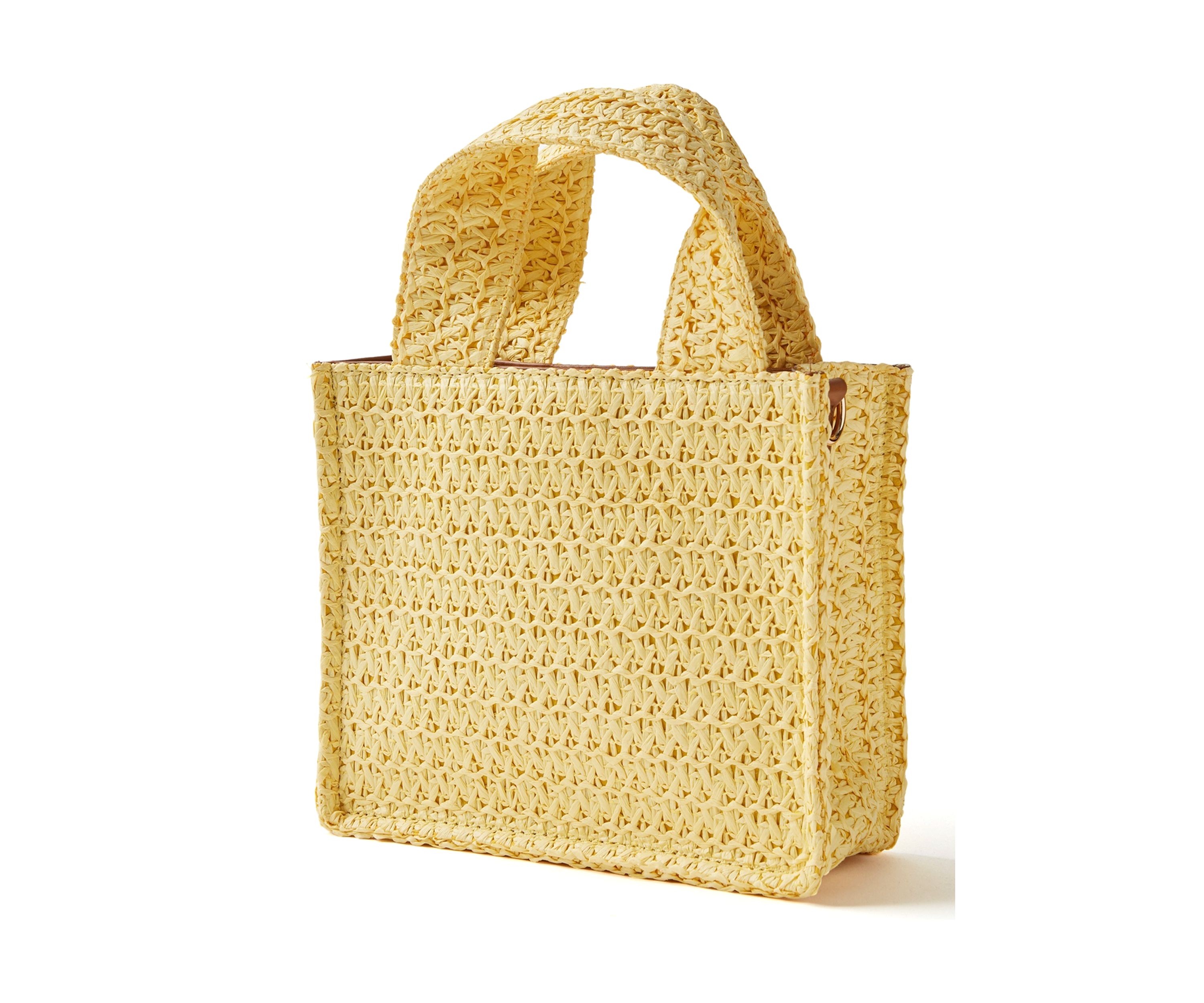 Straw Mini Tote Bag