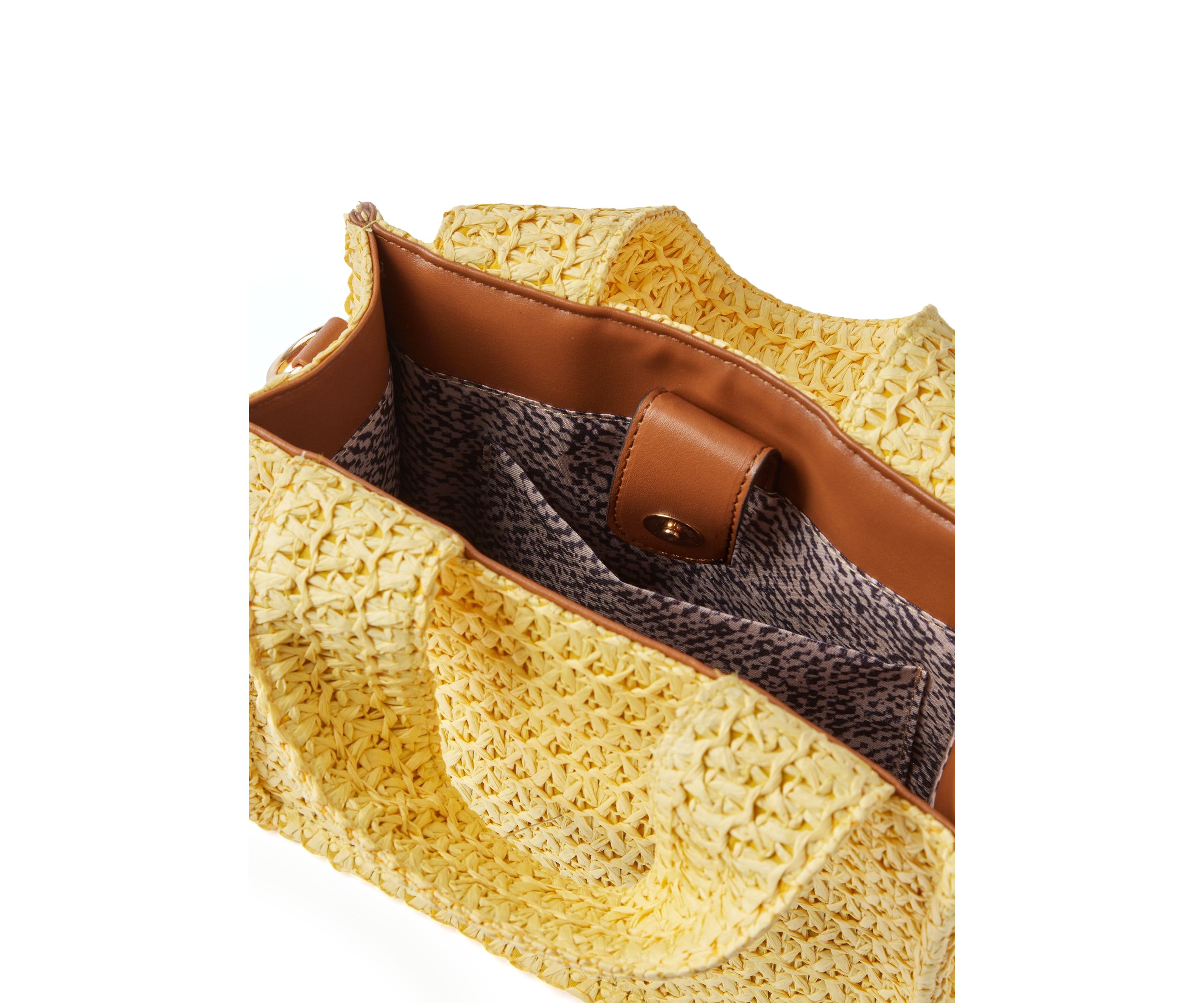 Straw Mini Tote Bag
