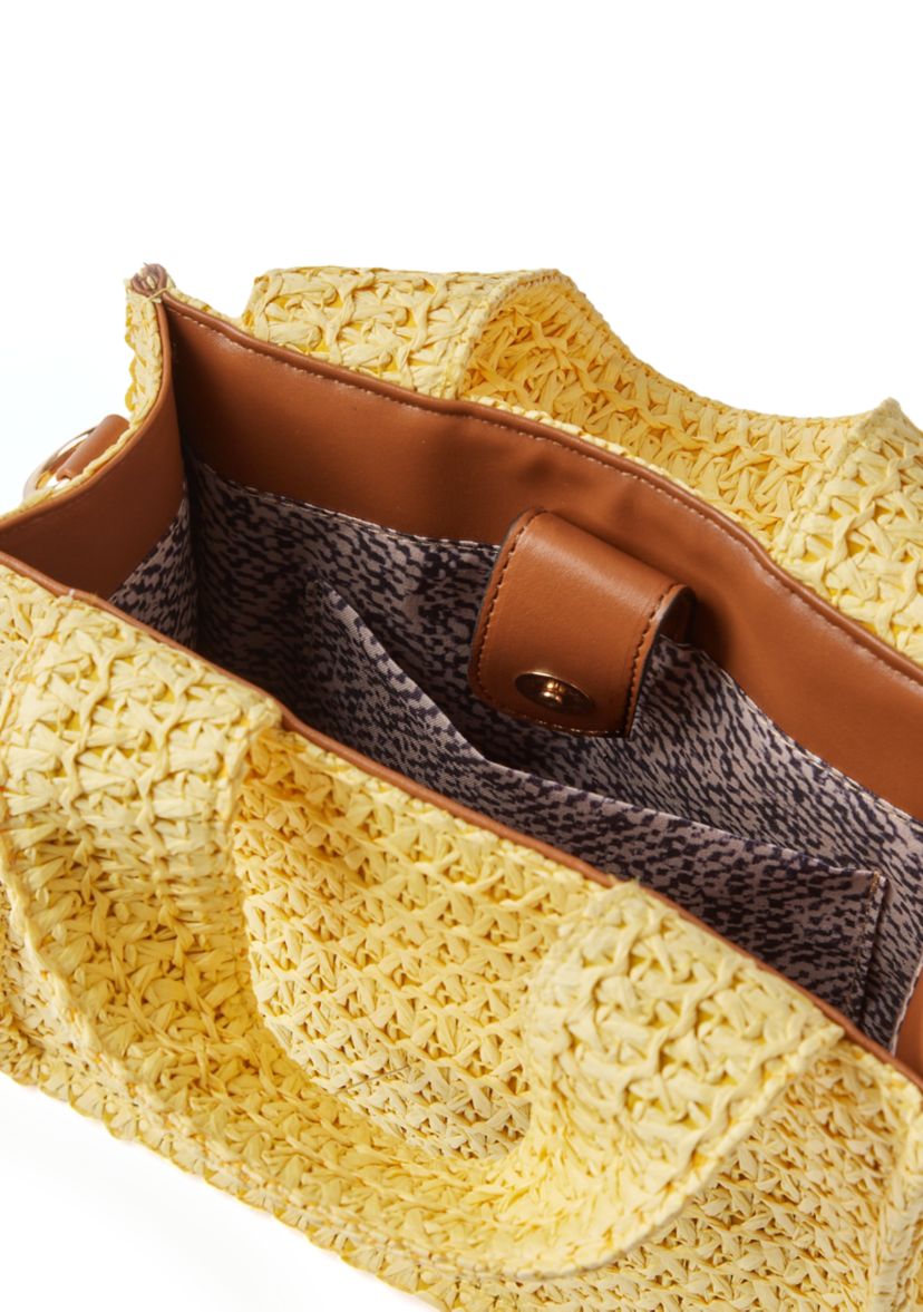 Straw Mini Tote Bag