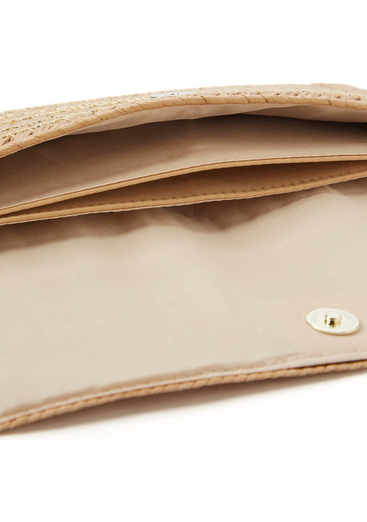 Straw Clutch with Flap