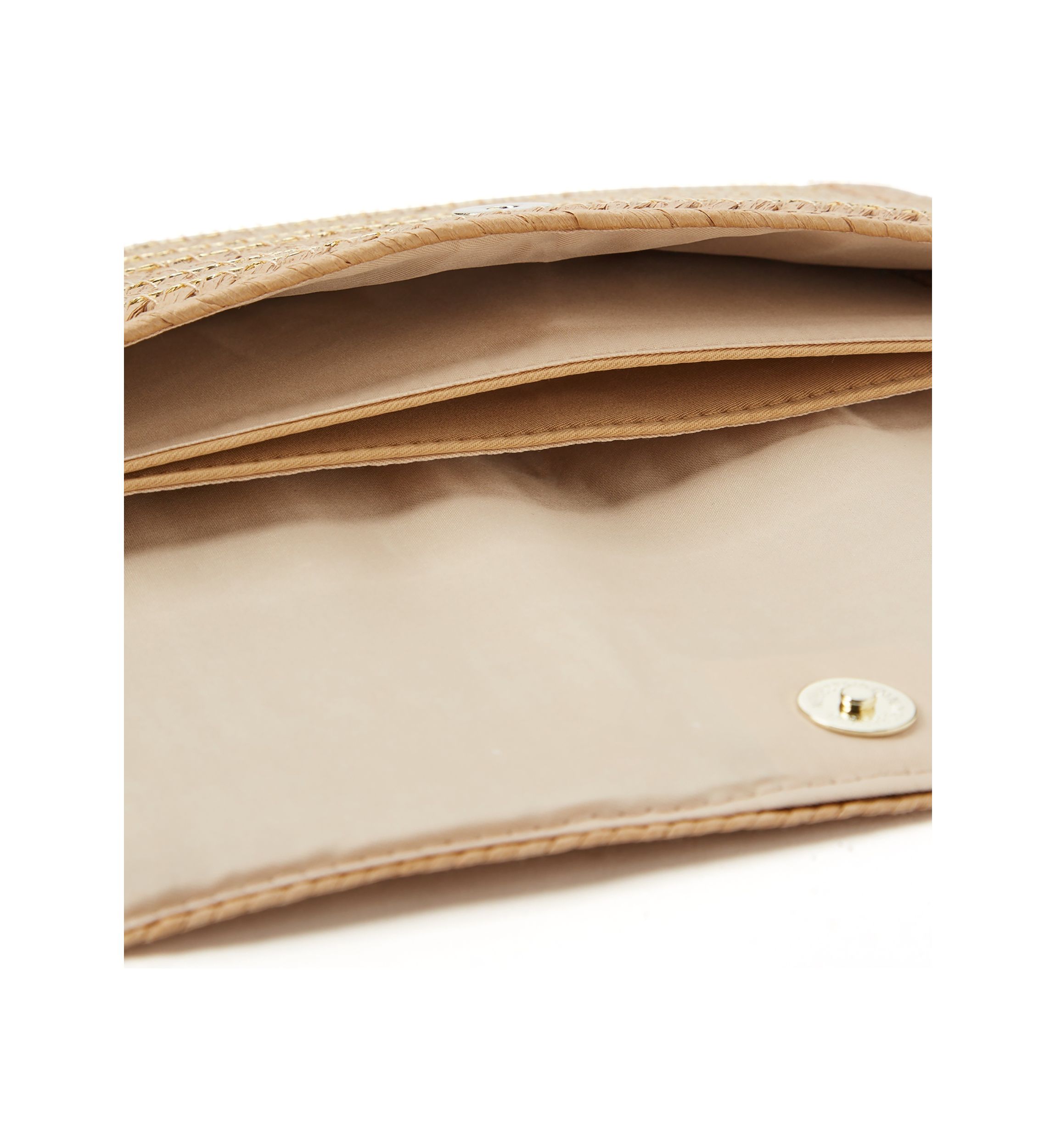 Straw Clutch with Flap