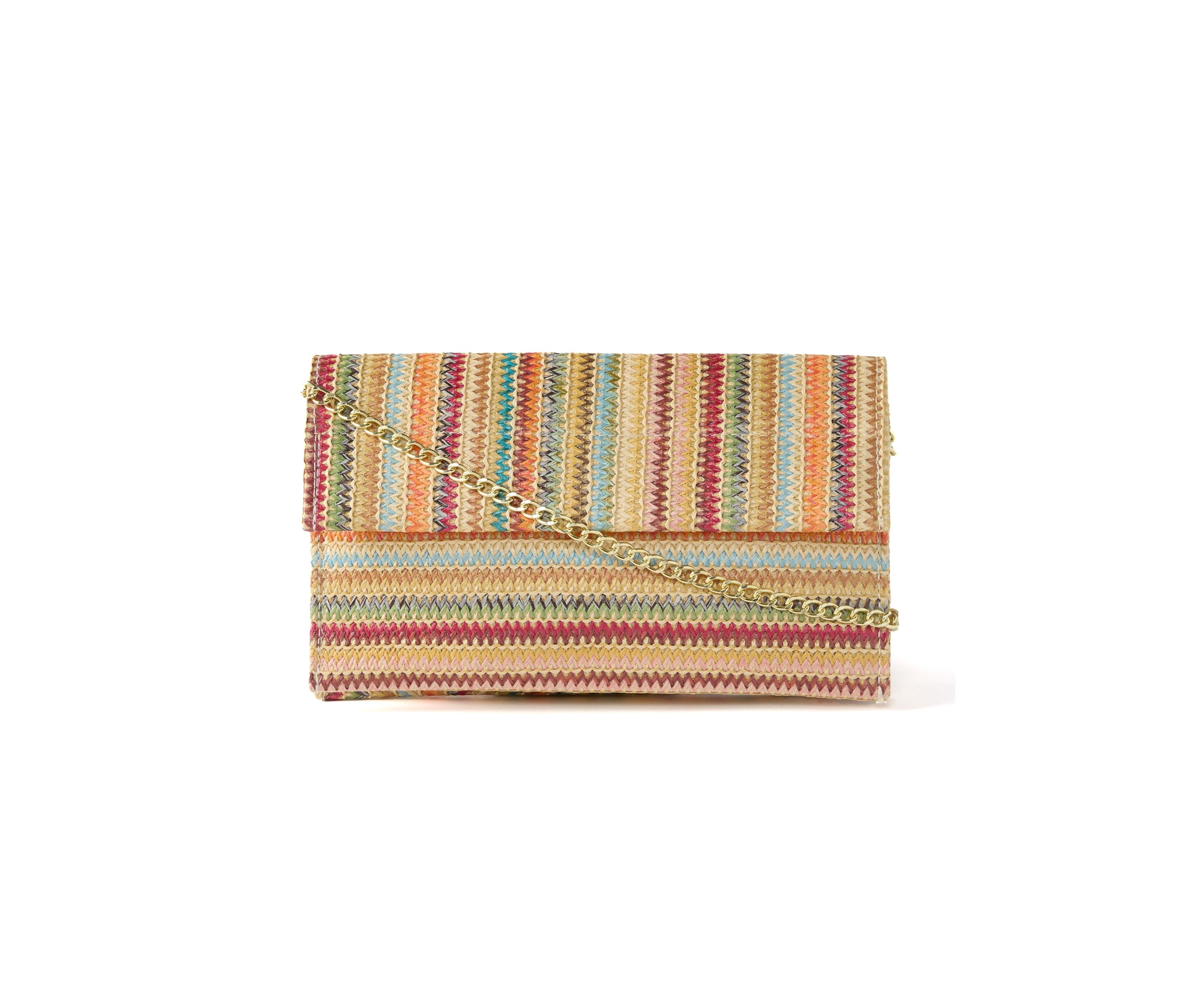 Straw Clutch with Flap