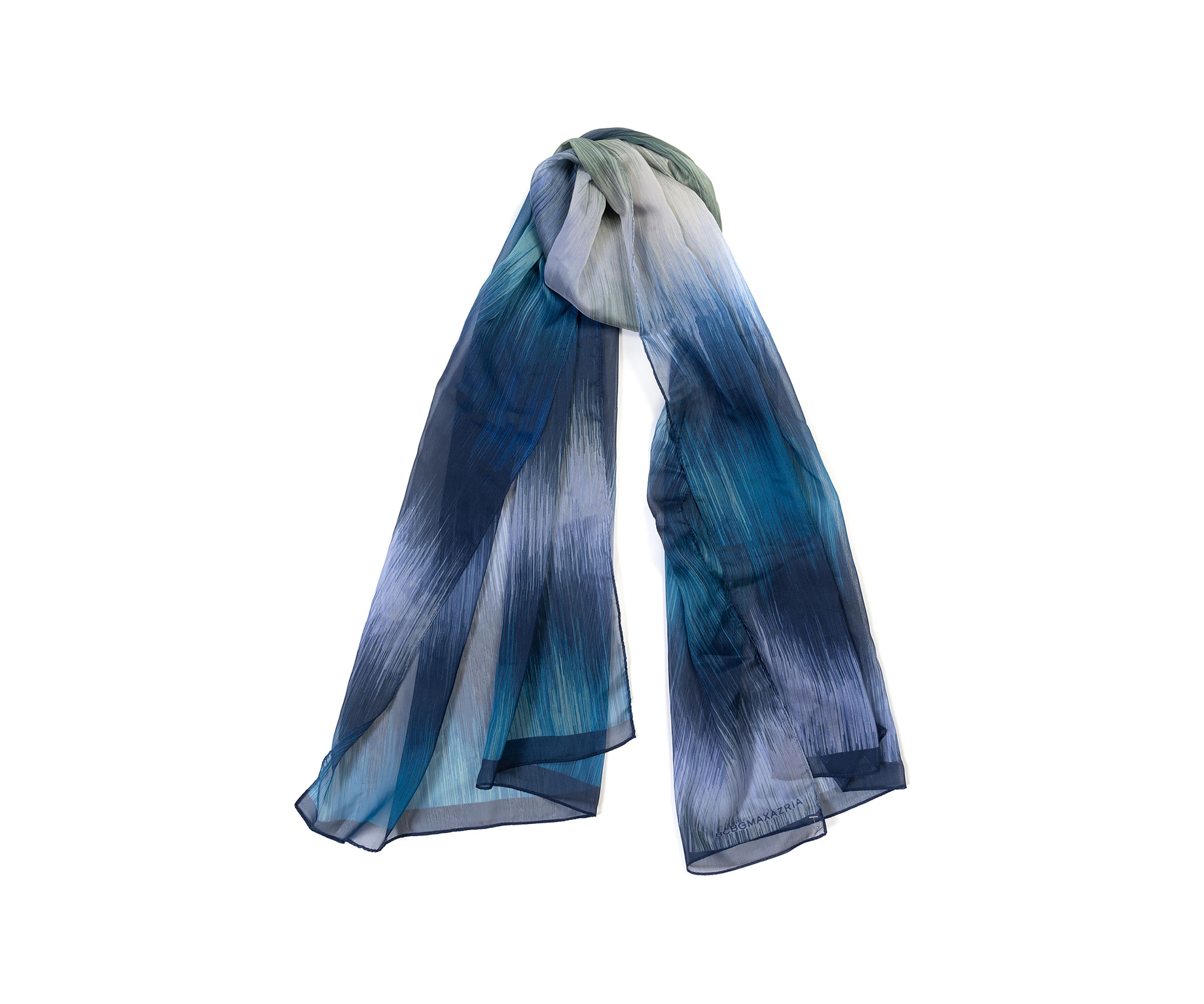 Blur Dyed Oblong Printed Scarf