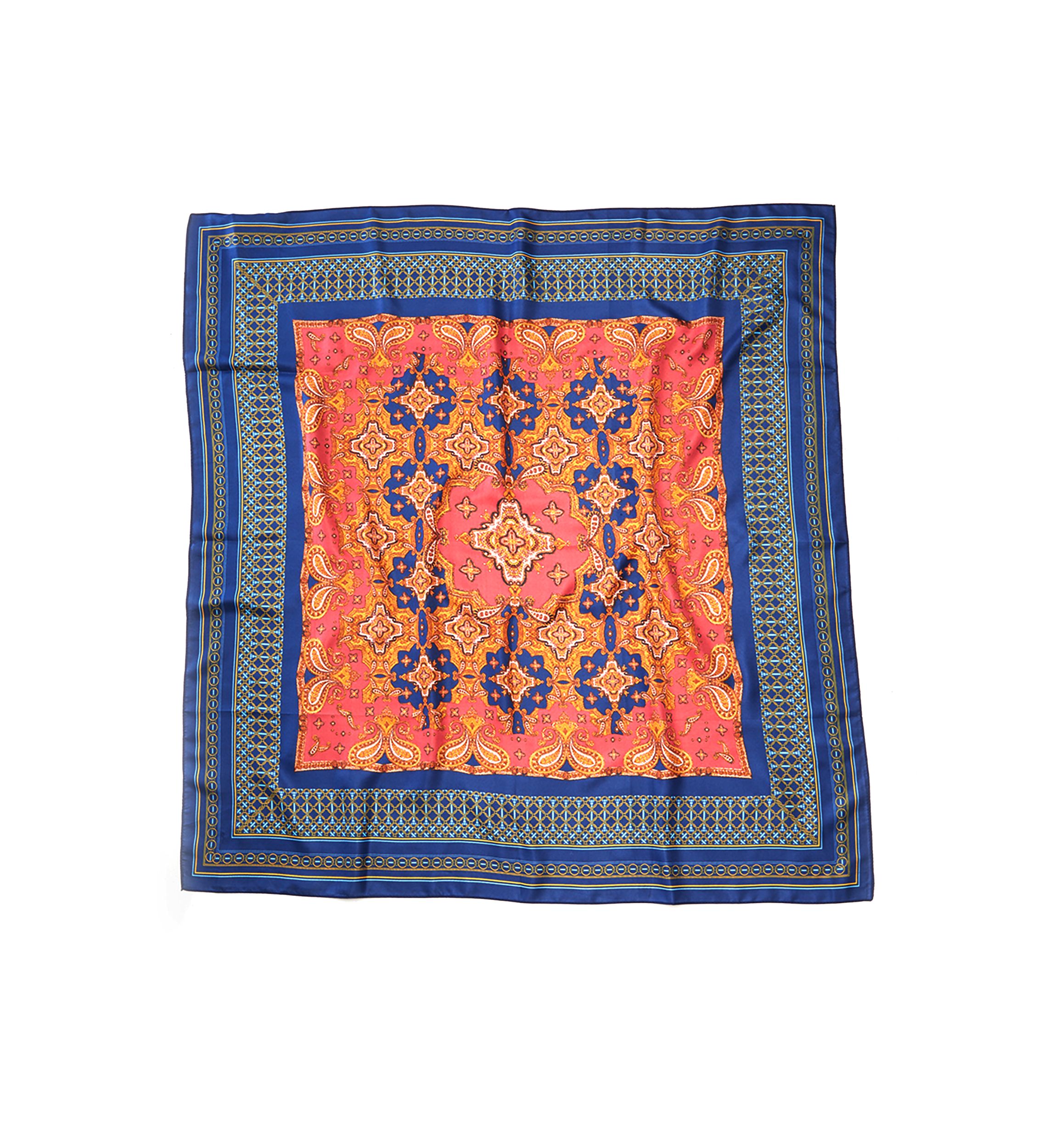 Airy Floral Square Scarf
