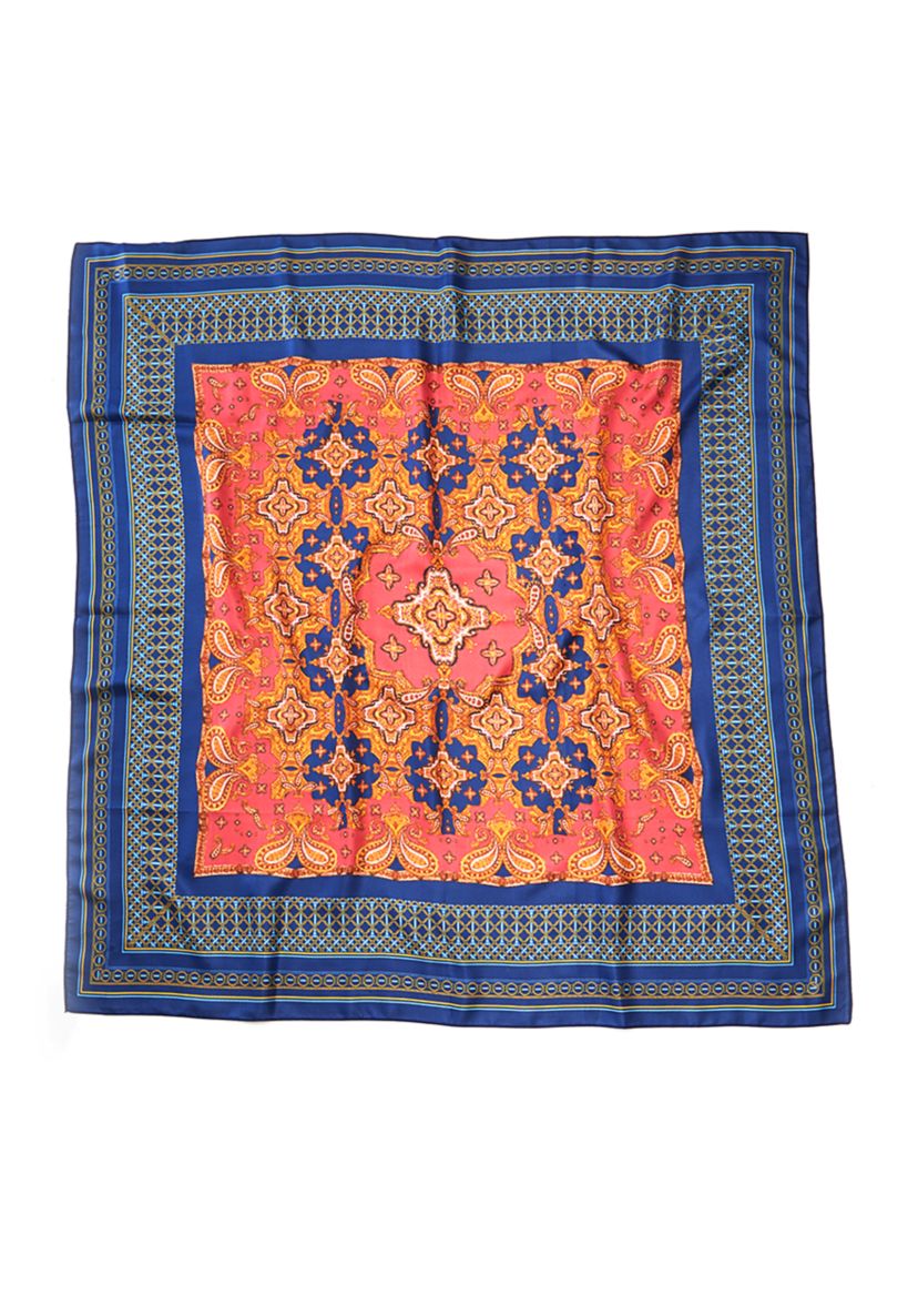 Airy Floral Square Scarf