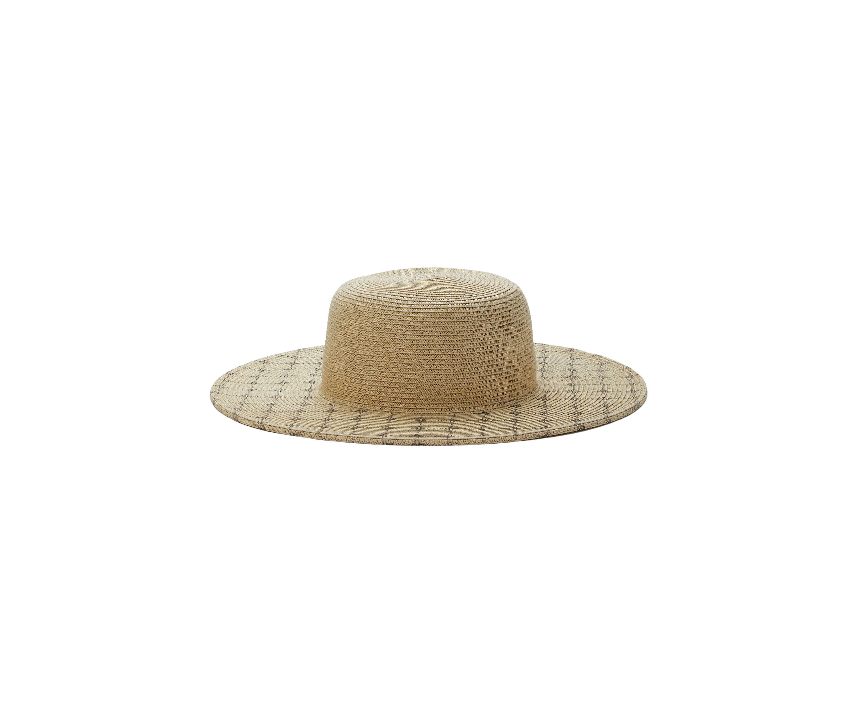 Lattice Logo Printed Floppy Hat 