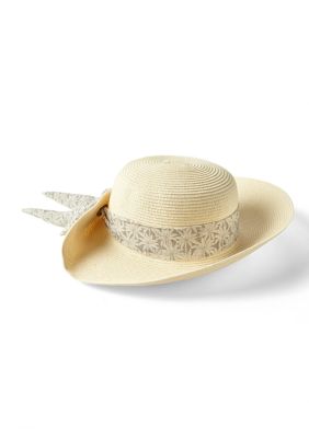 Nine West Classic Flip Up Floppy Hat | Belk display picture 2