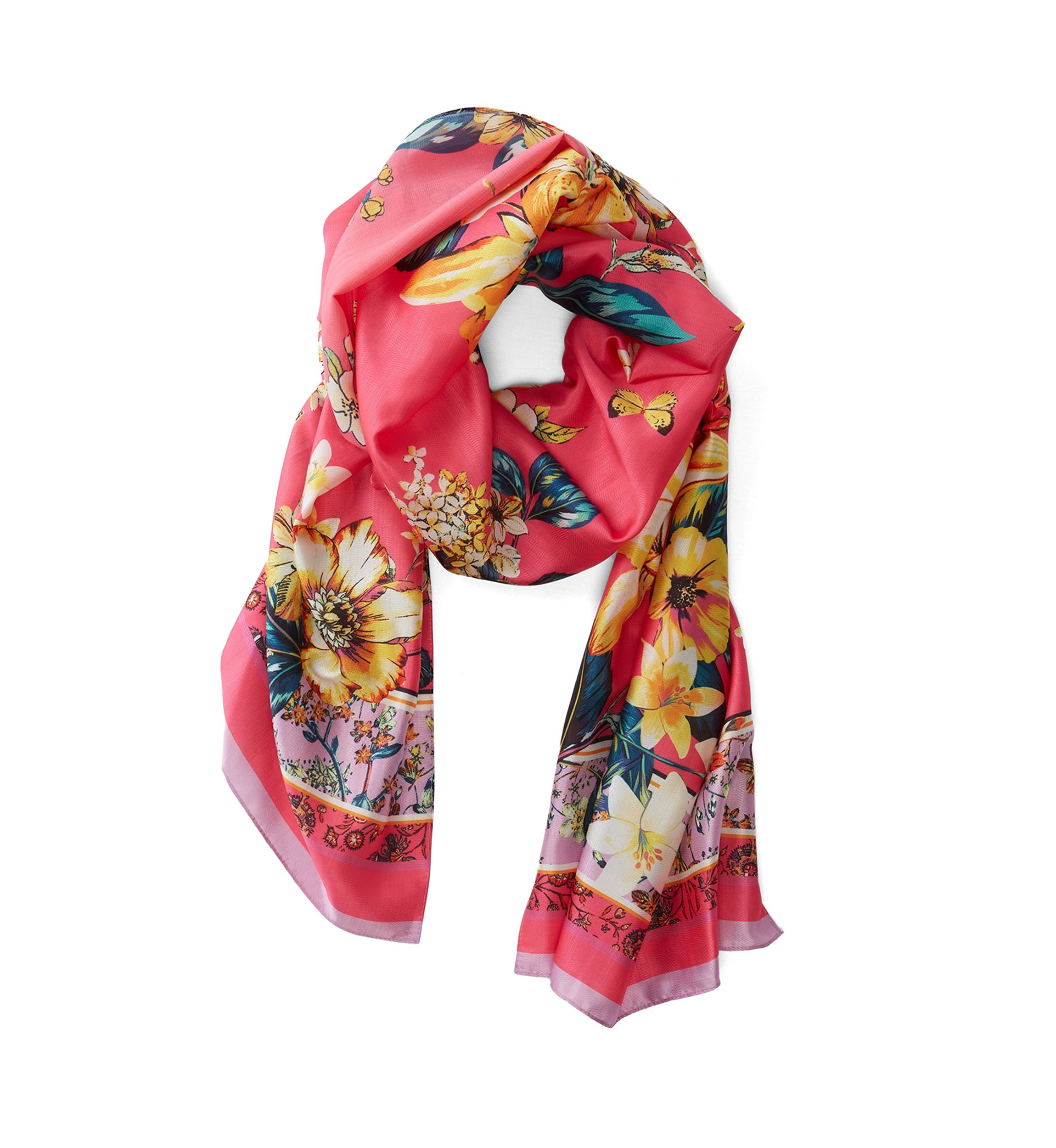 Lily Botanical Oblong Scarf