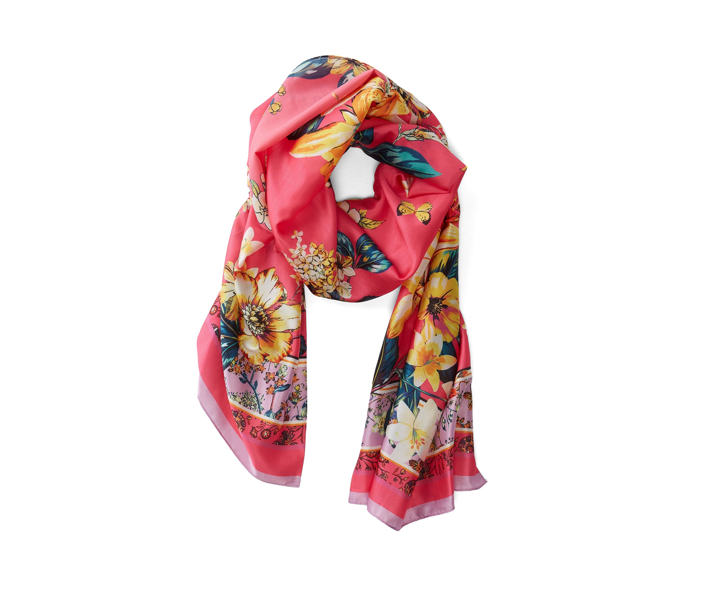 Lily Botanical Oblong Scarf
