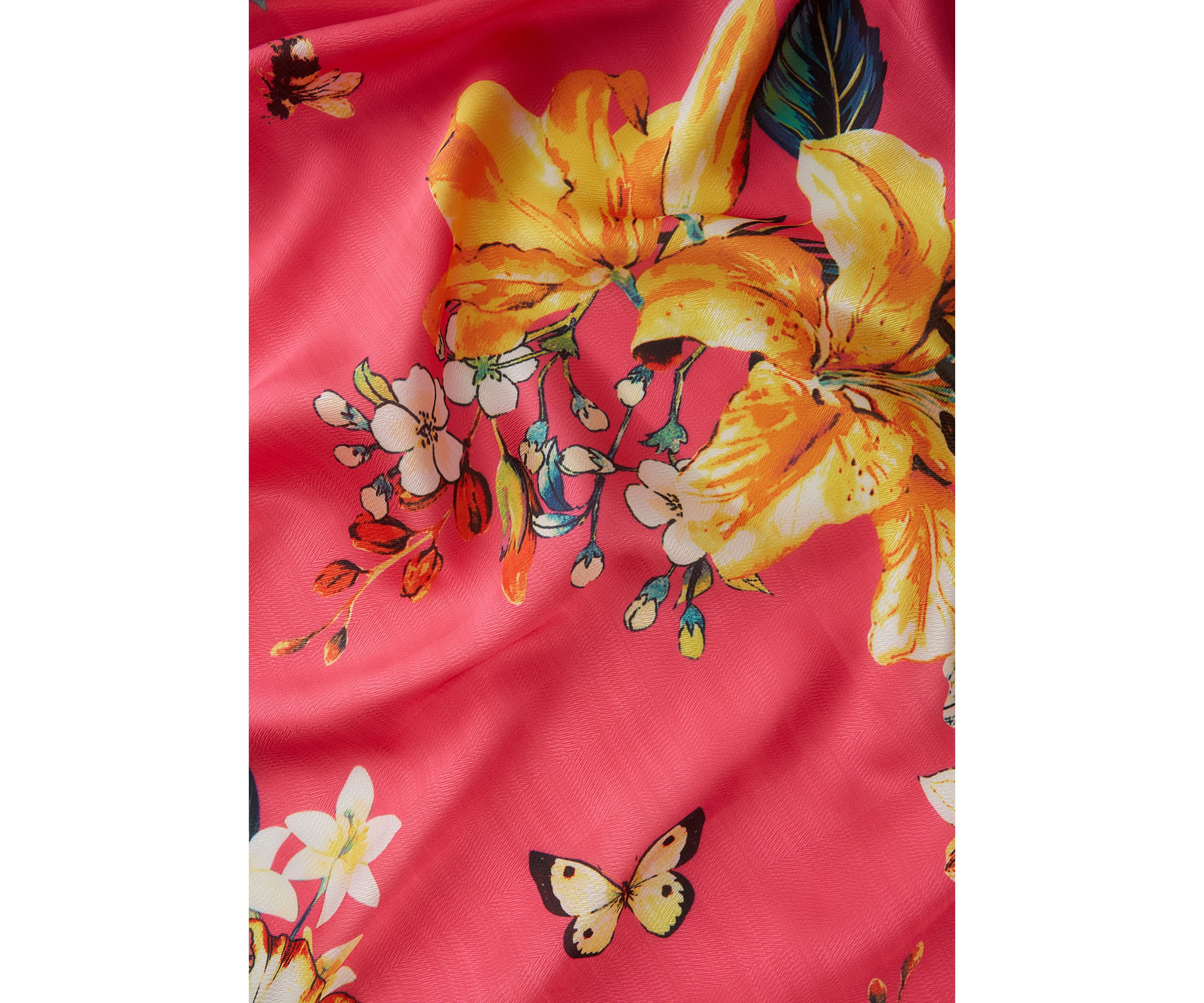 Lily Botanical Oblong Scarf