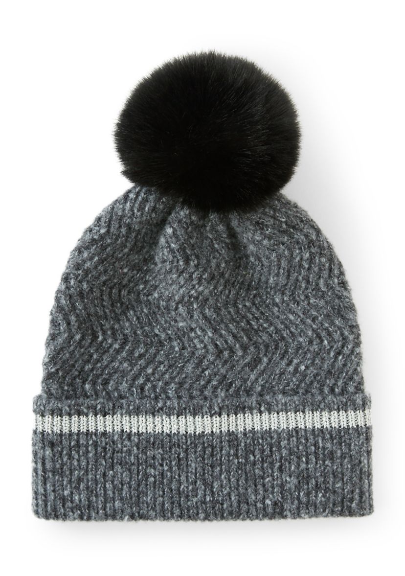 Knit Beanie with Pom
