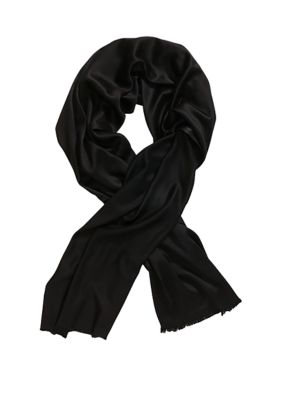 Donna Satin Scarf, Black - 1 ct