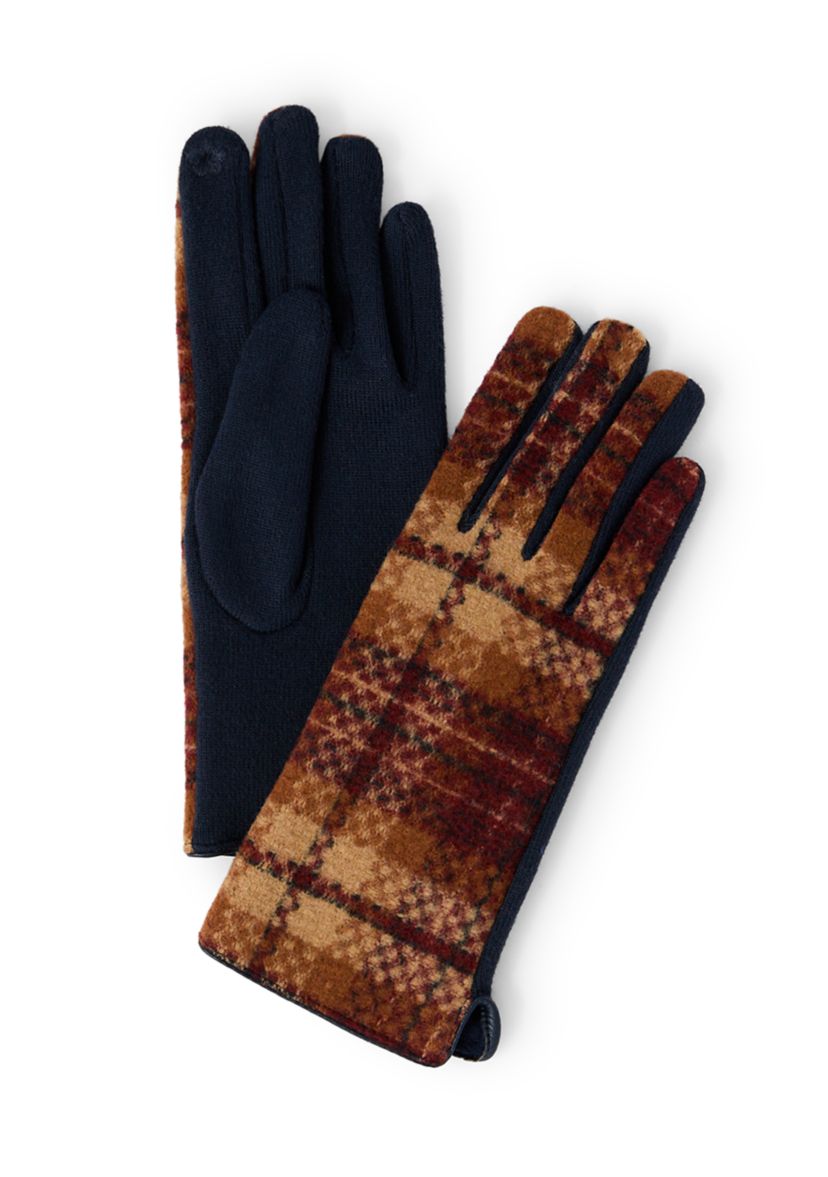 Large Scale Plaid Gloves