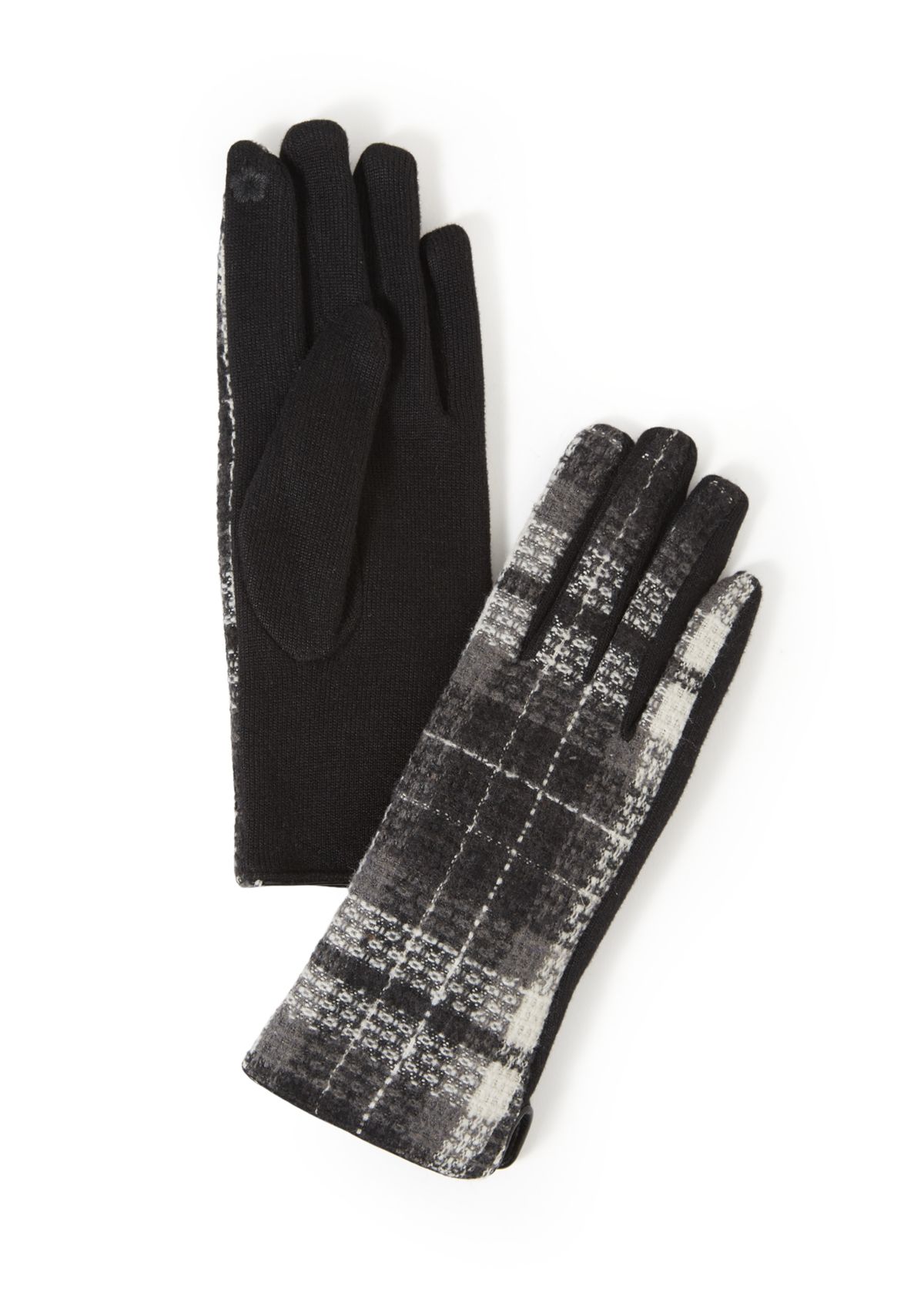 Large Scale Plaid Gloves