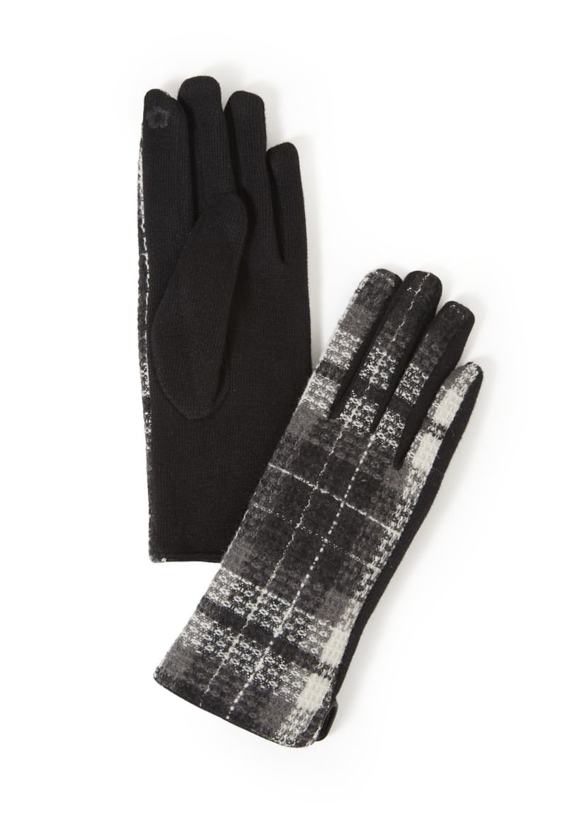 Large Scale Plaid Gloves
