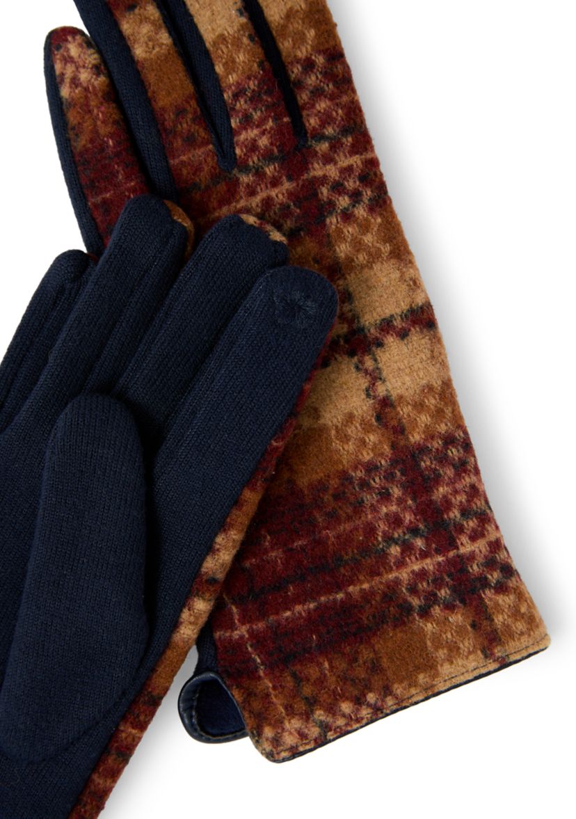 Large Scale Plaid Gloves