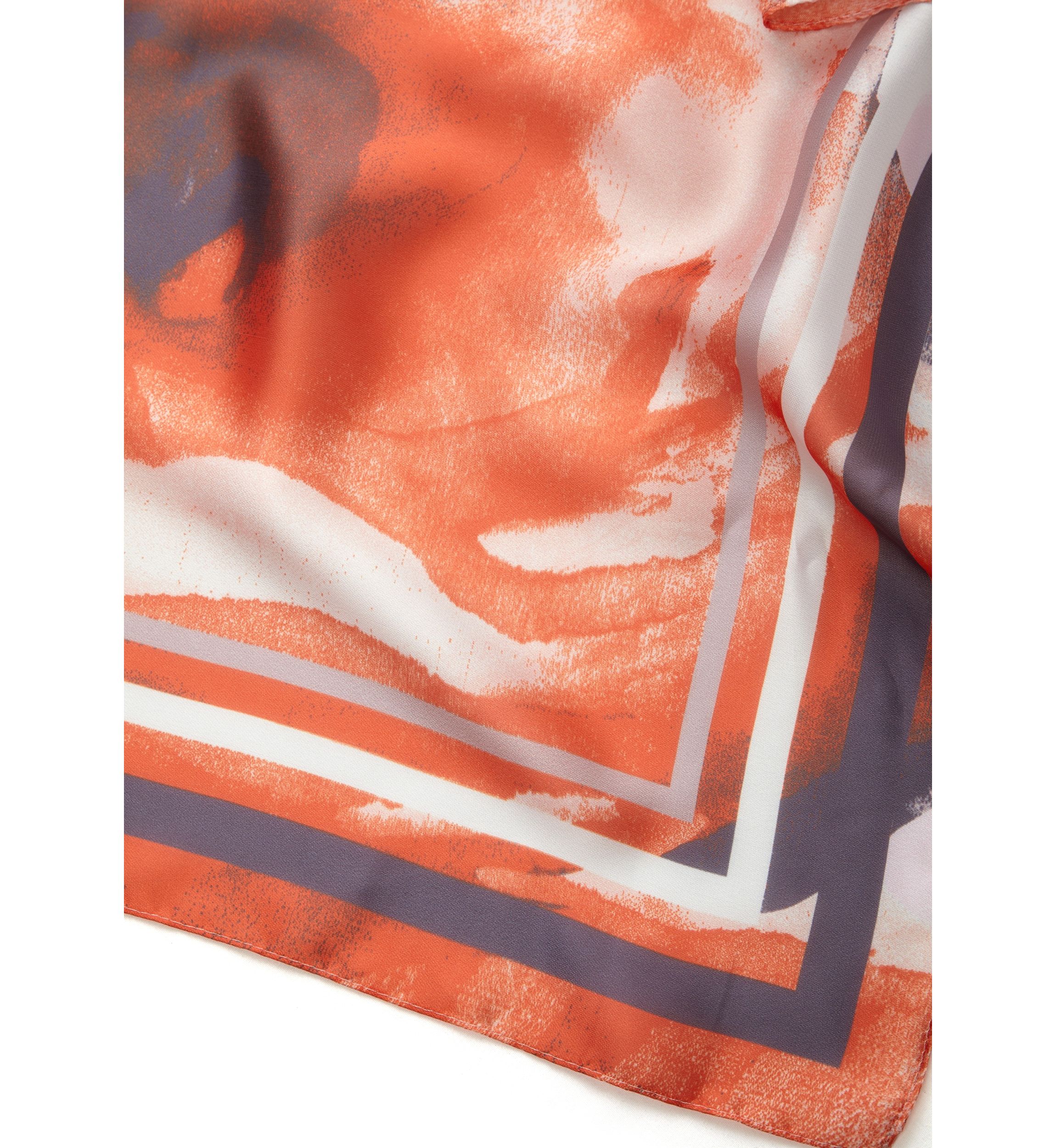 Watercolor Floral Square Scarf