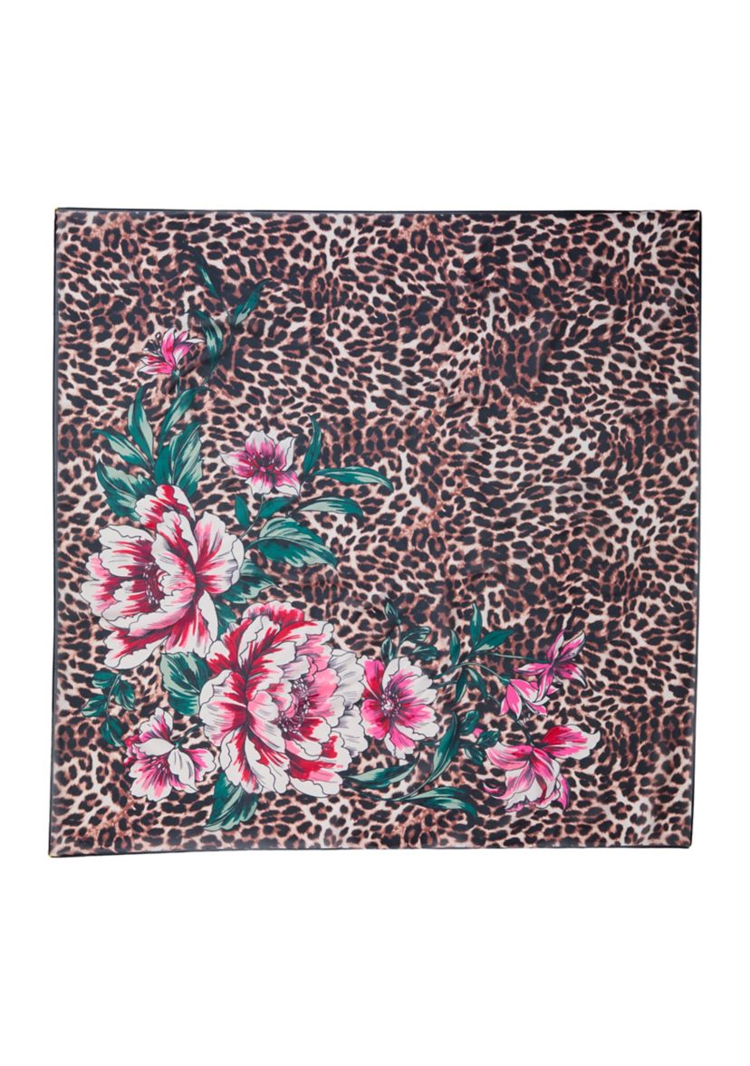 Animal Peony Square Scarf