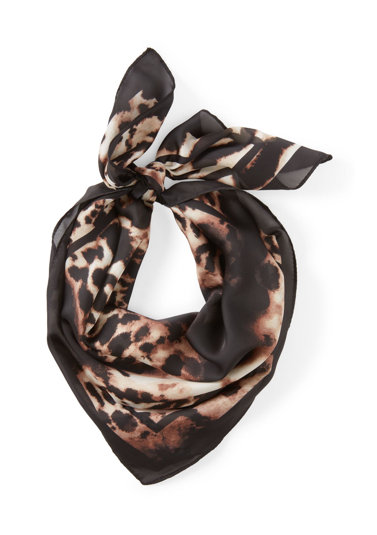 Ombre Animal Poly Square Scarf