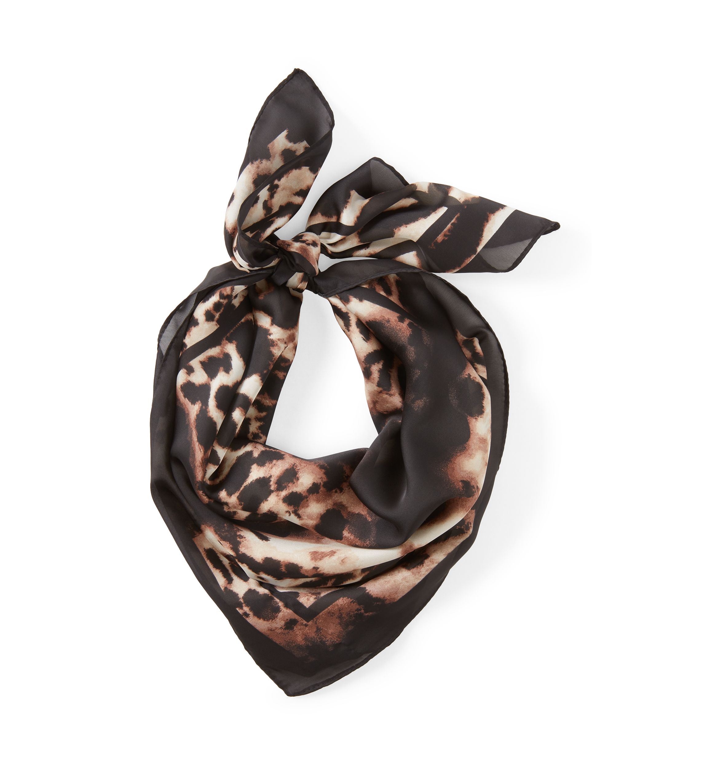 Ombre Animal Poly Square Scarf