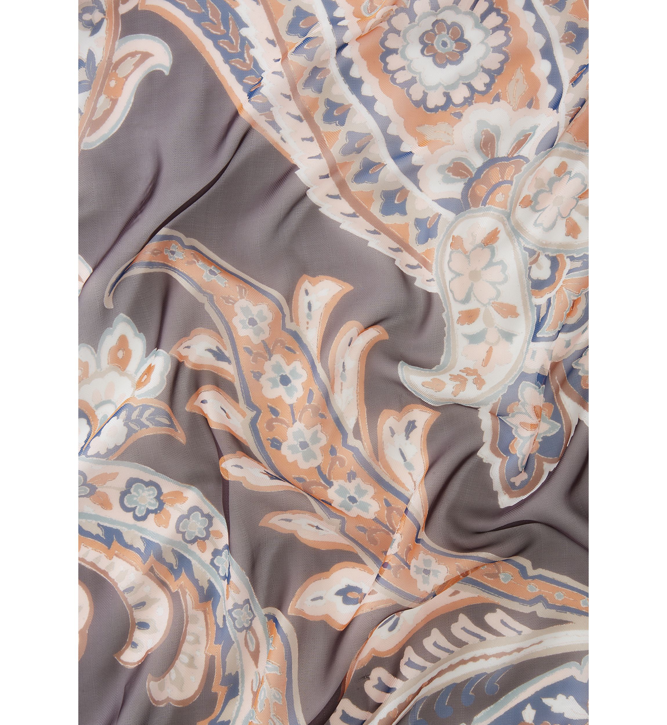 Trailing Paisley Square Scarf