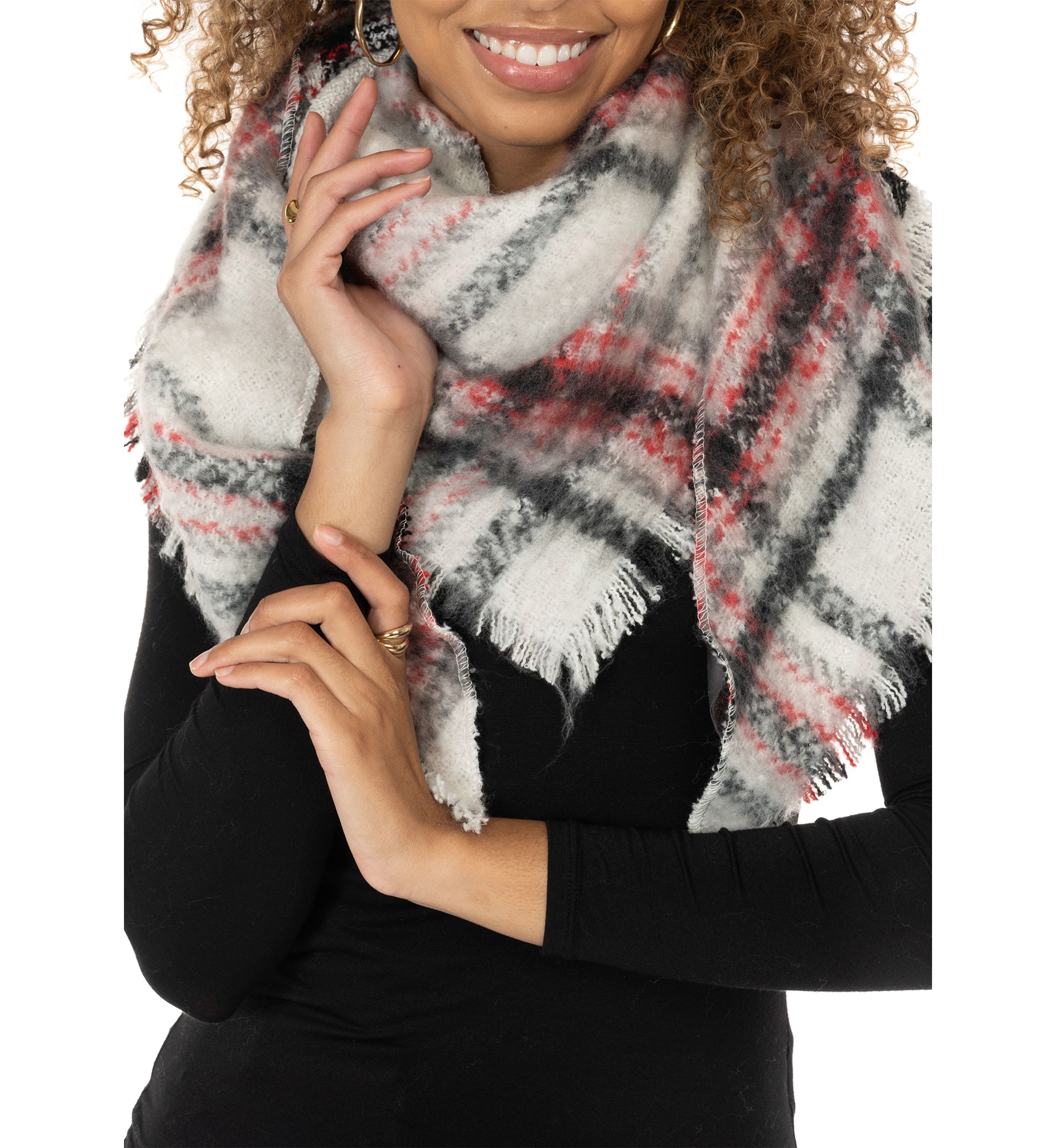 Printed Triangle Scarf