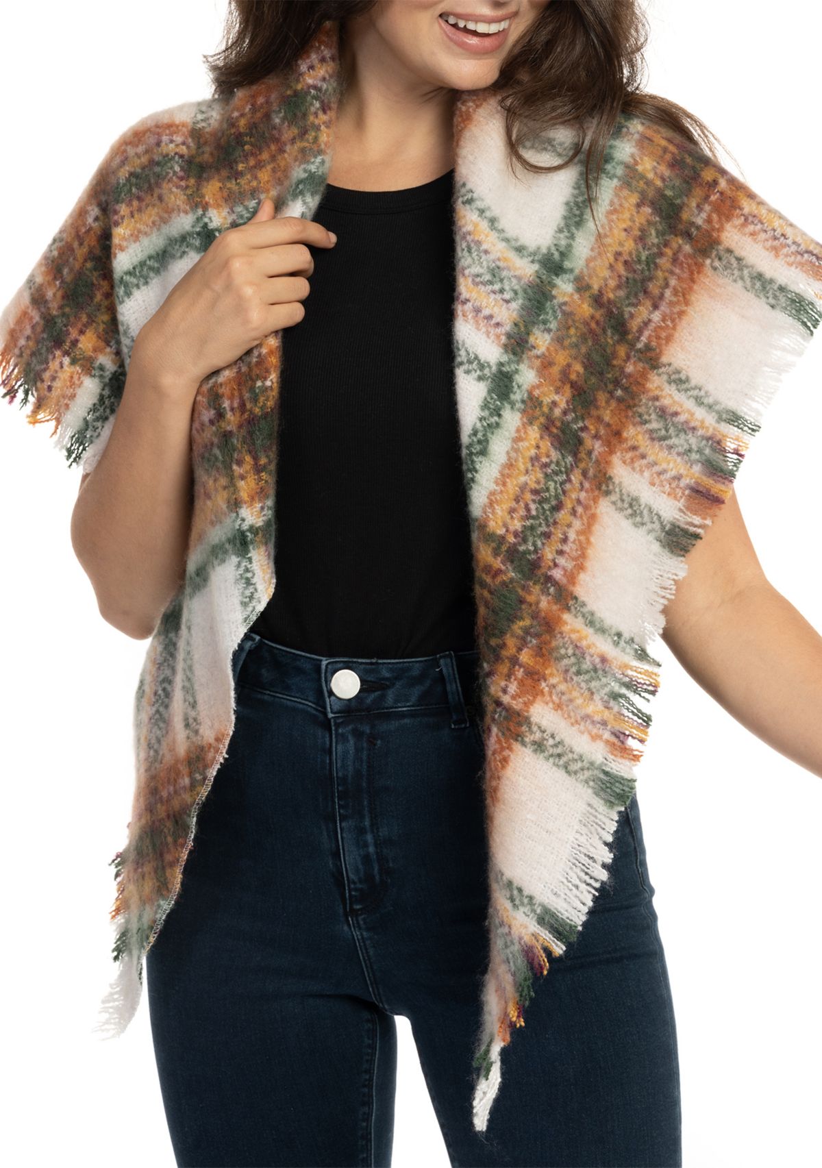 Printed Triangle Scarf