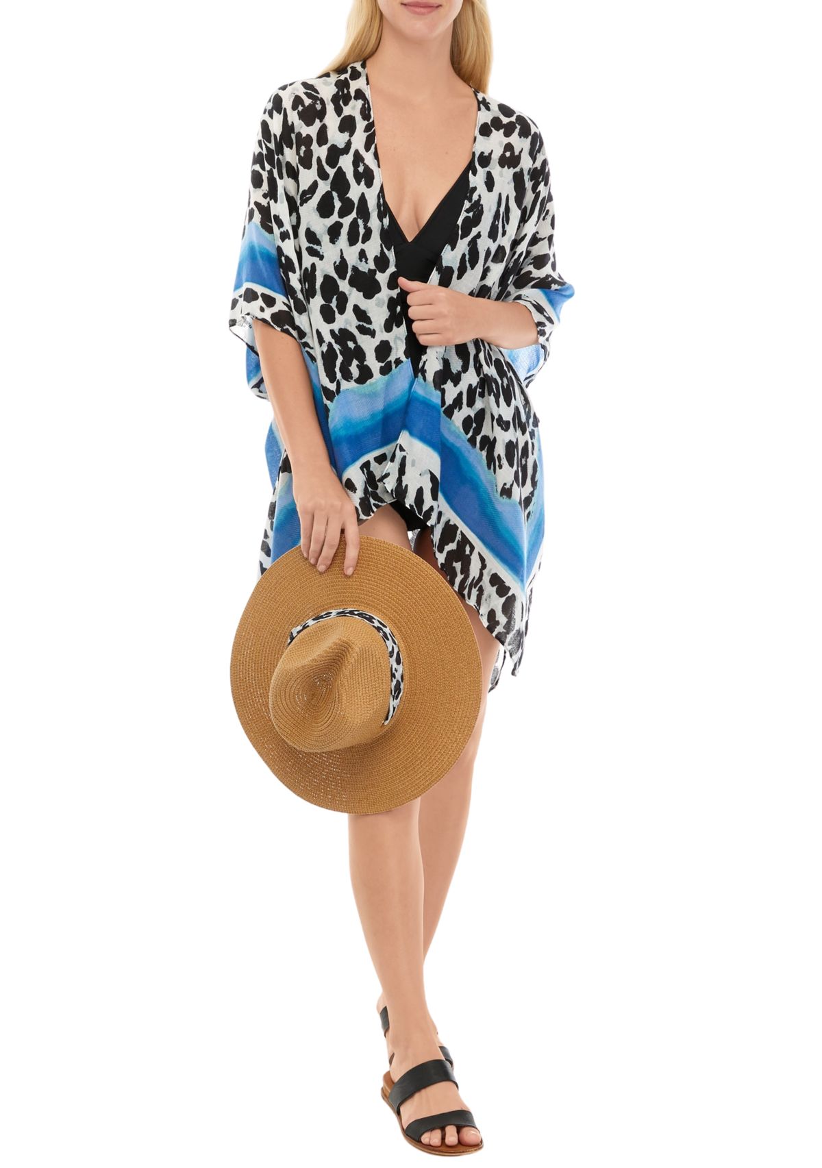 Womens Leopard Dye Topper