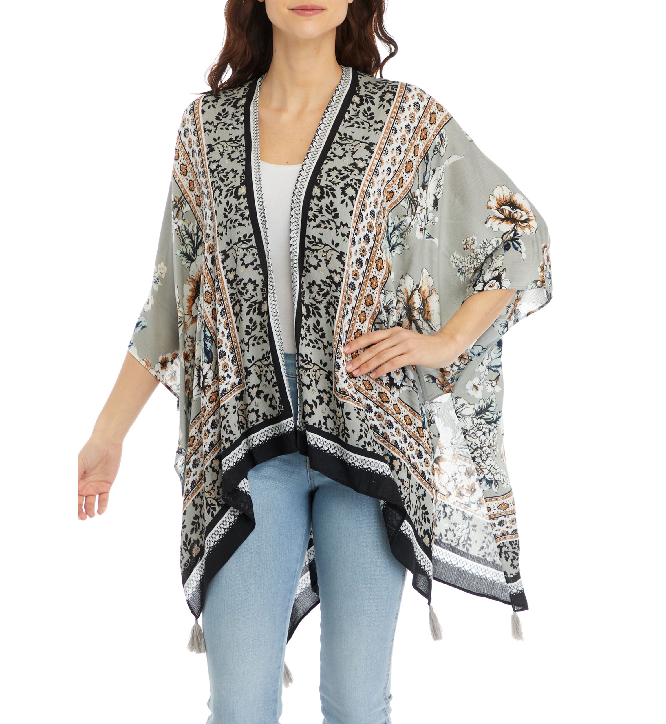 Womens Garden Bird Printed Topper
