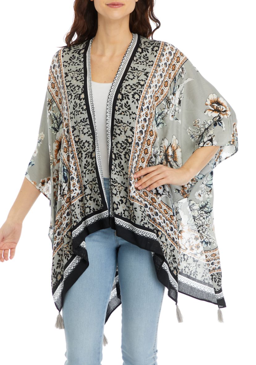 Womens Garden Bird Printed Topper
