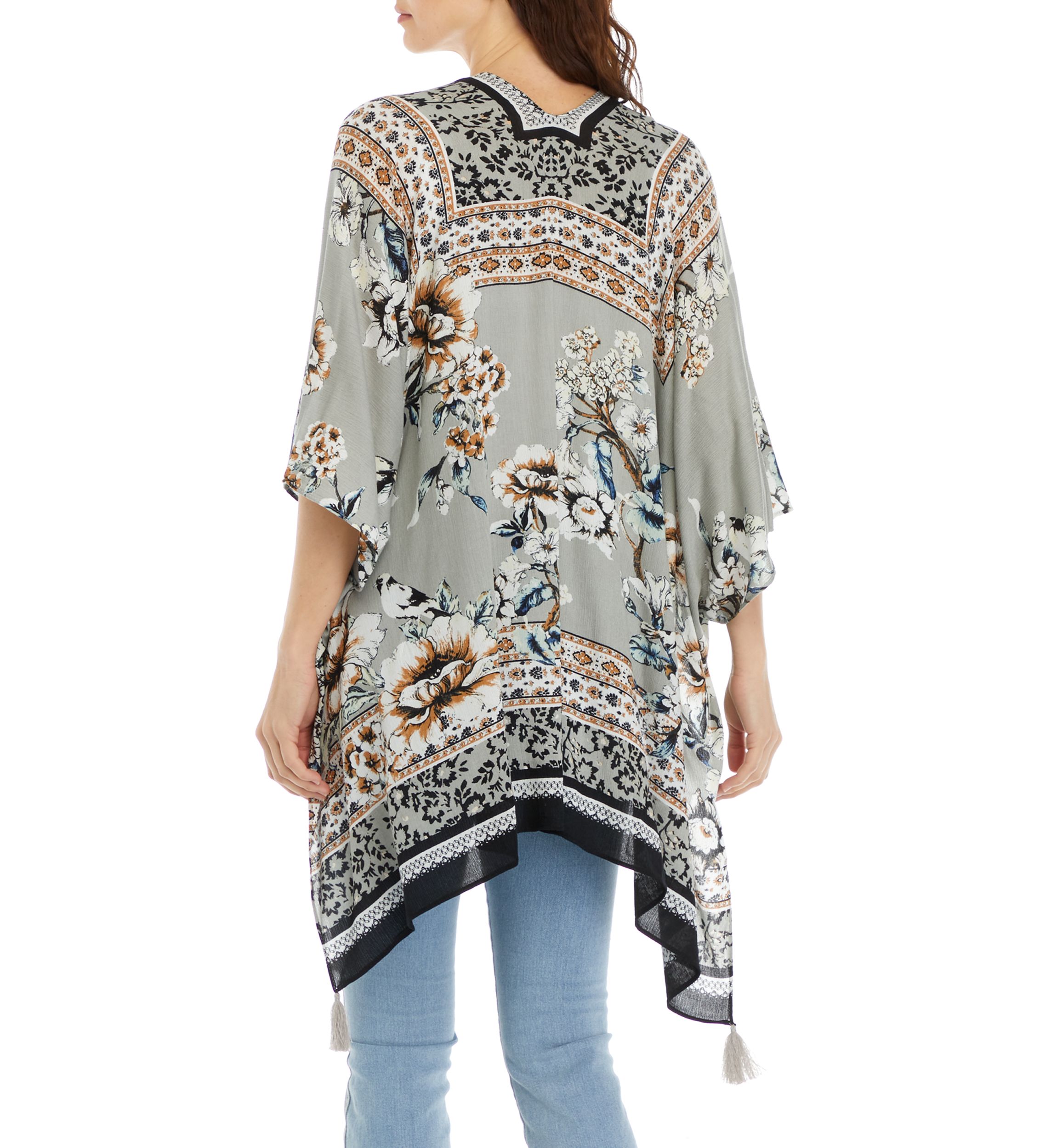 Womens Garden Bird Printed Topper