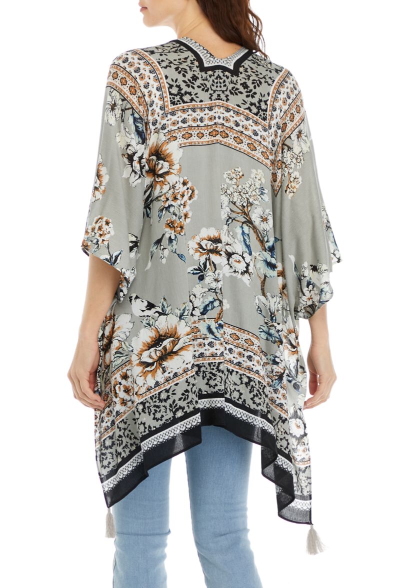 Womens Garden Bird Printed Topper