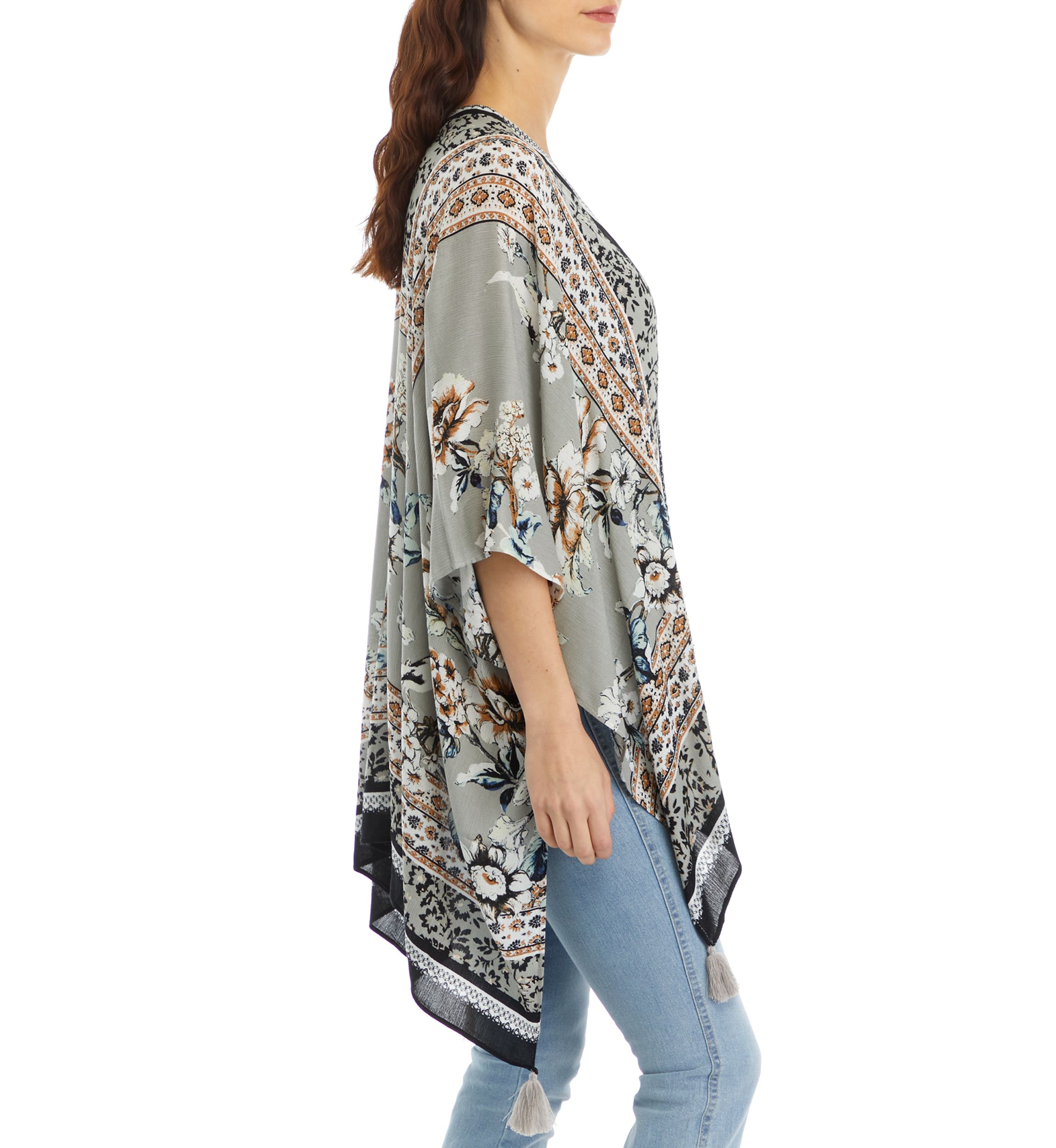 Womens Garden Bird Printed Topper