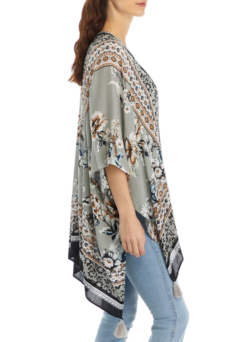 Womens Garden Bird Printed Topper