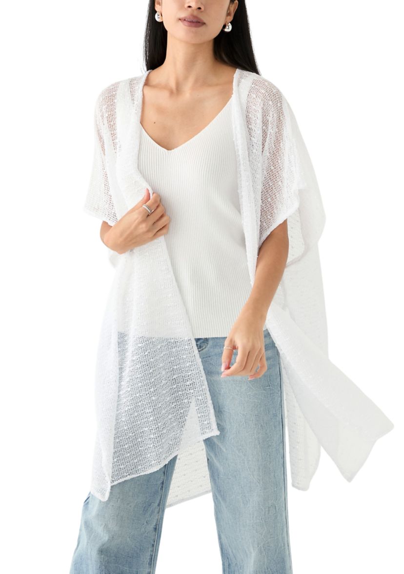 Womens Popcorn Duster with Smocked Back