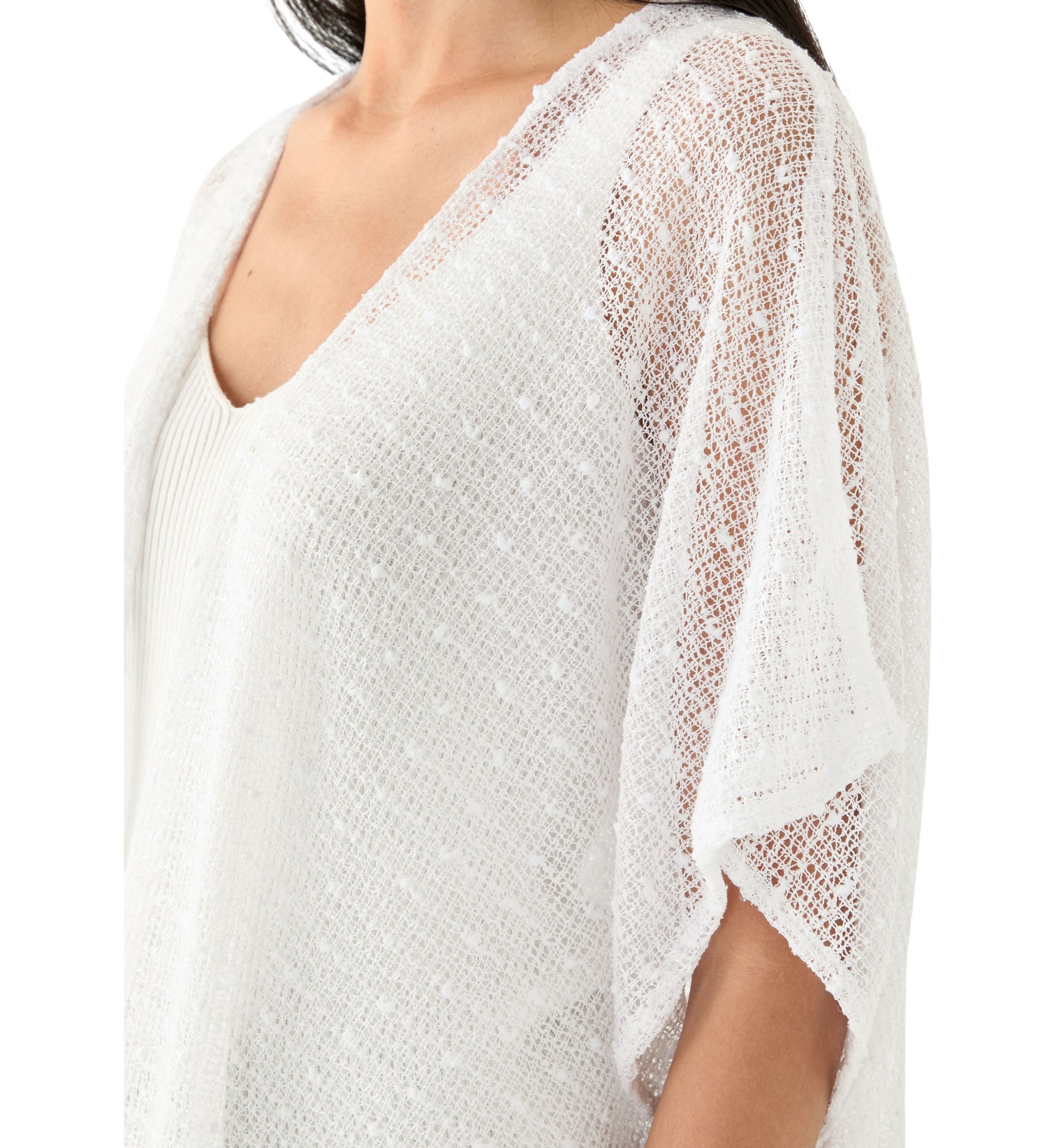 Womens Popcorn Duster with Smocked Back
