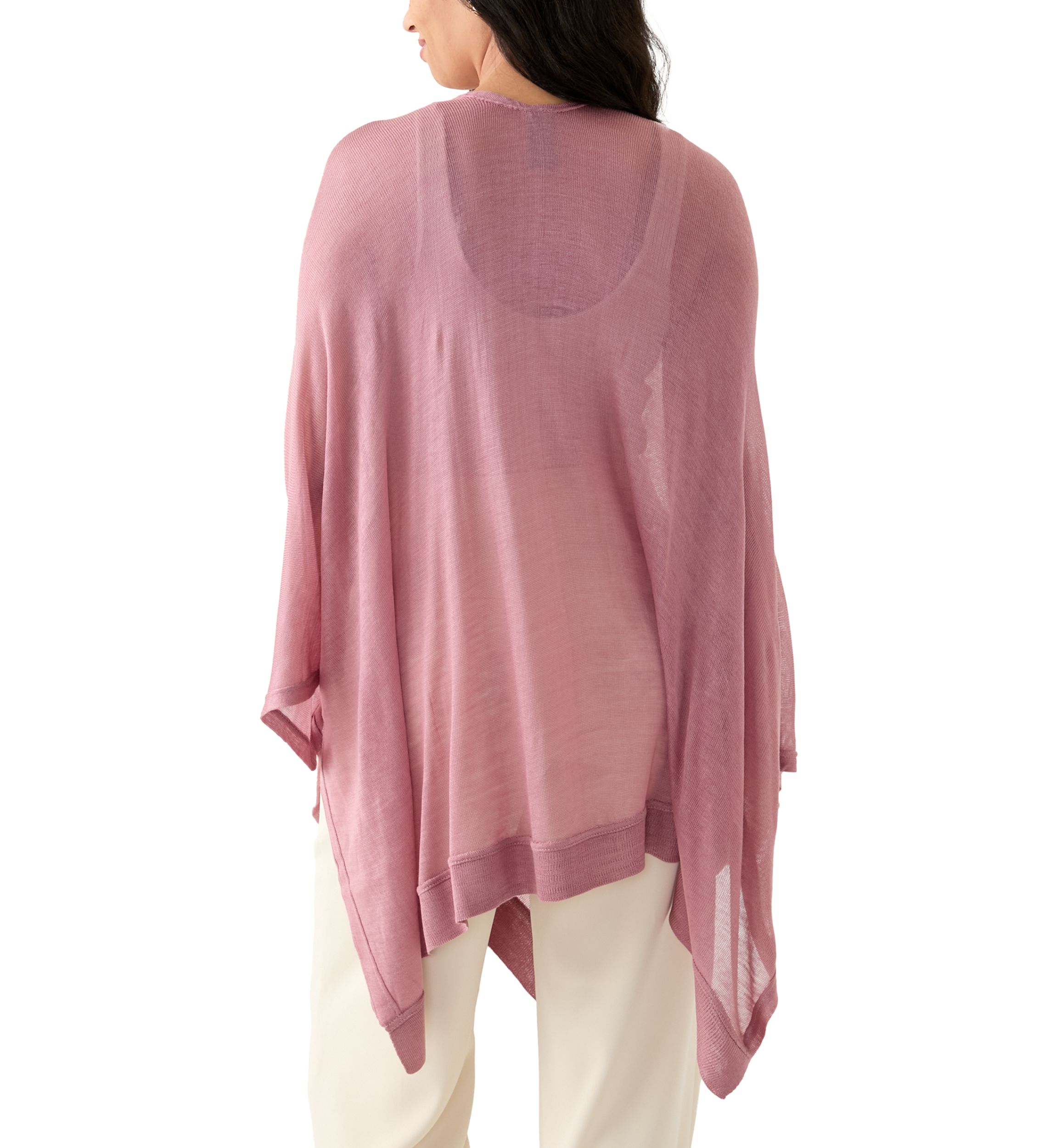 Womens Ribbed Lightweight Knit Topper