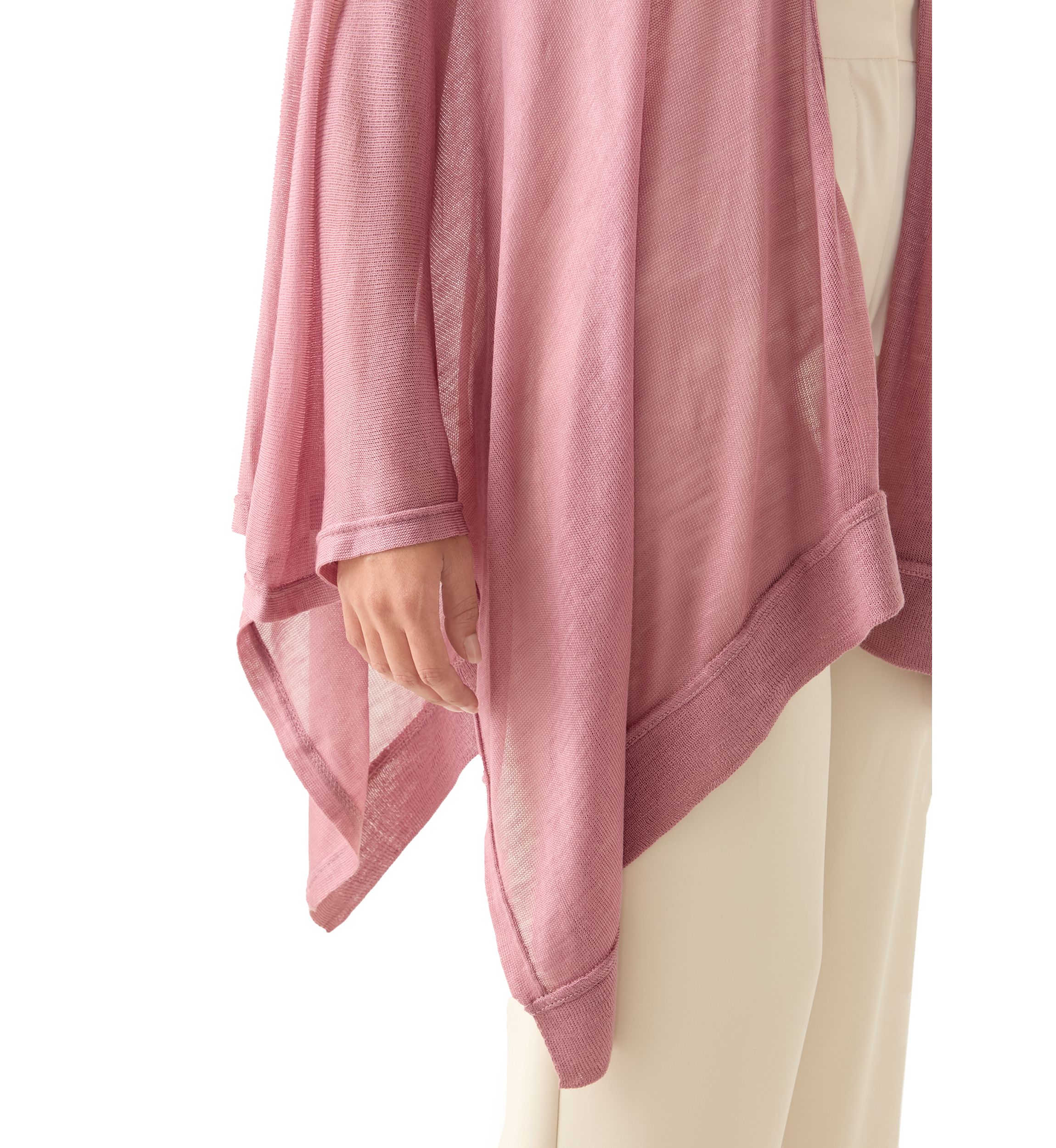 Womens Ribbed Lightweight Knit Topper