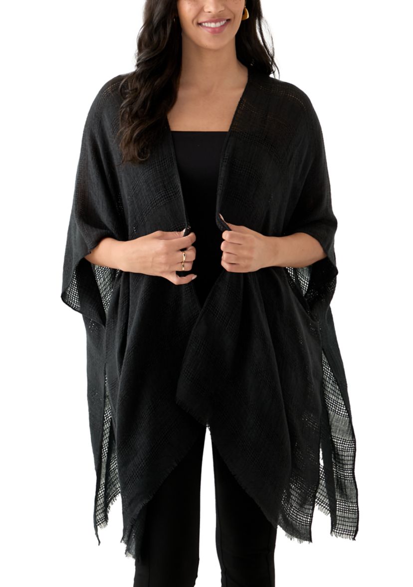 Womens Stripe Weave Topper